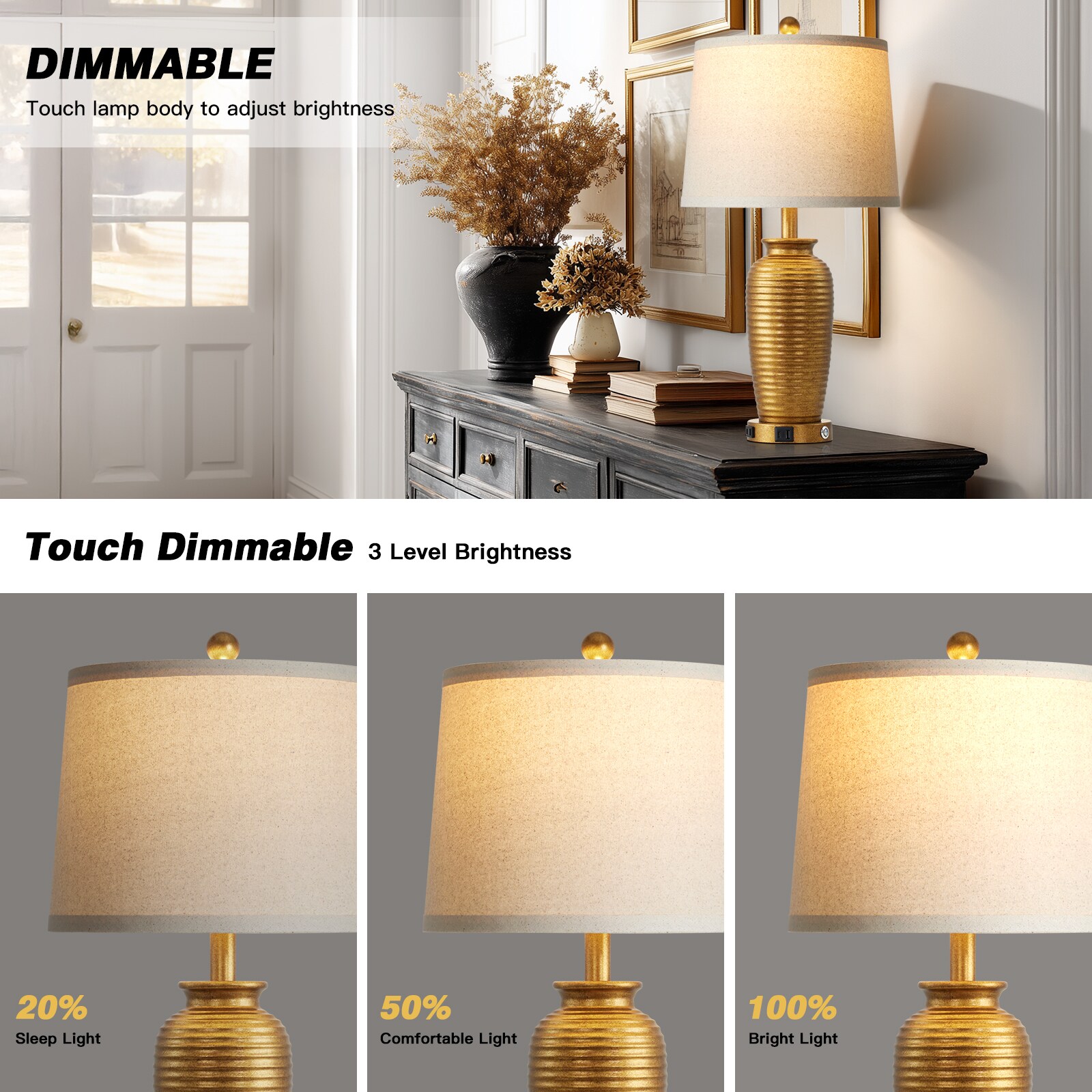 UrFurnishings TD-770 Table-Lamps - View #3