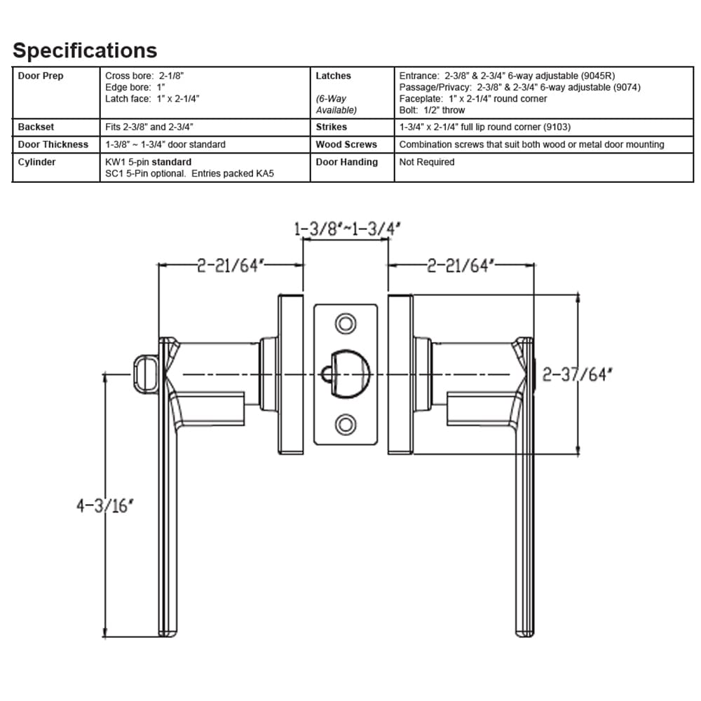 Delaney Hardware D52516 Door-Handles - View #2