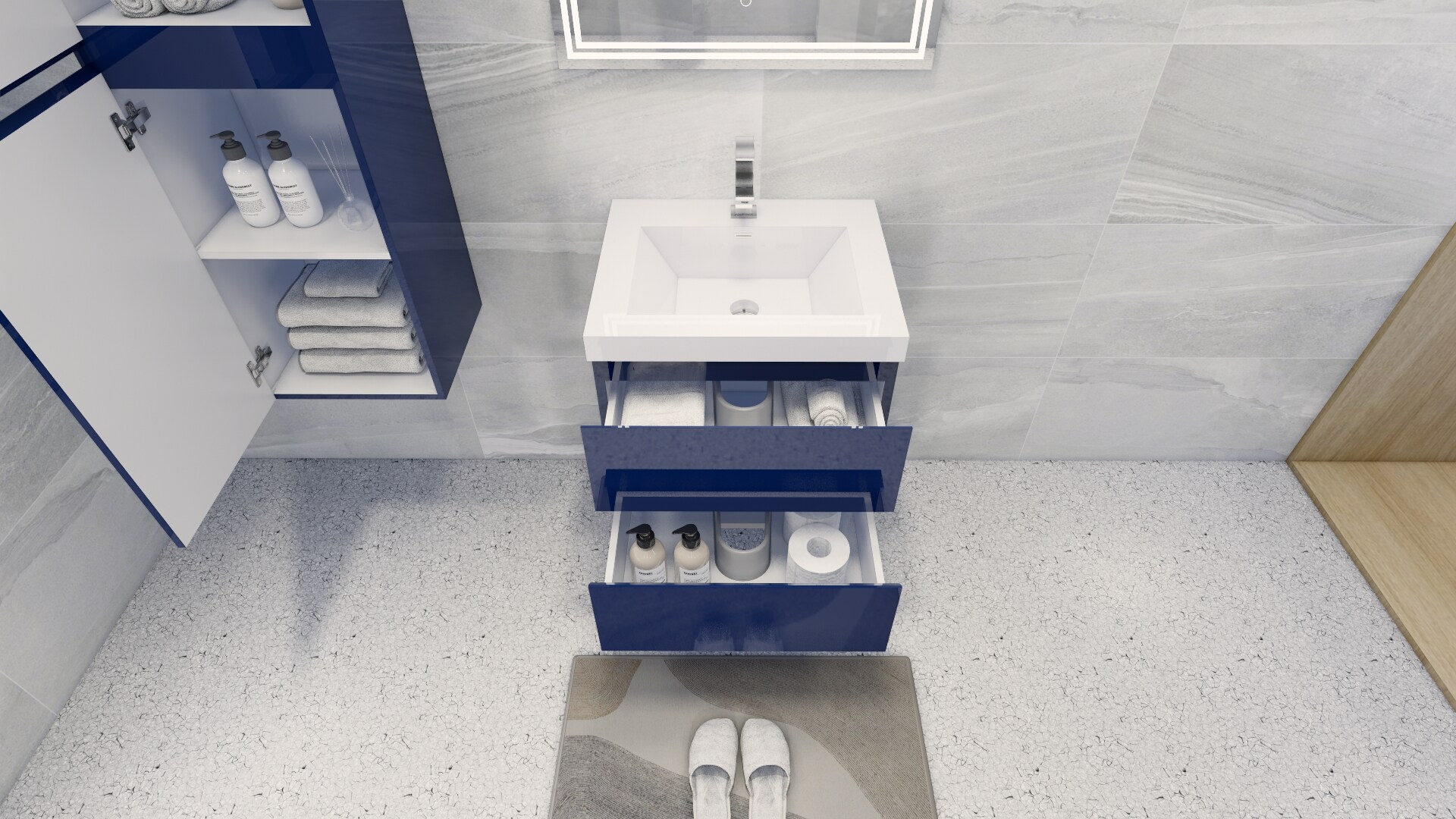 Moreno Bath MOB24-NB Bath-Vanity-Combo - View #4