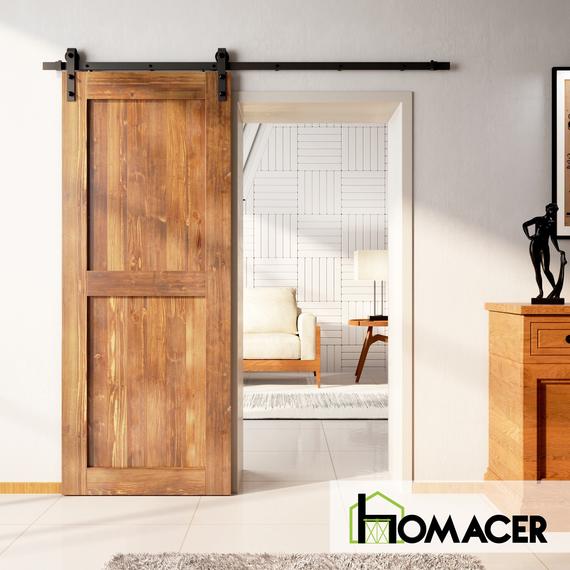HOMACER 3096-H-EA Barn-Doors - View #2