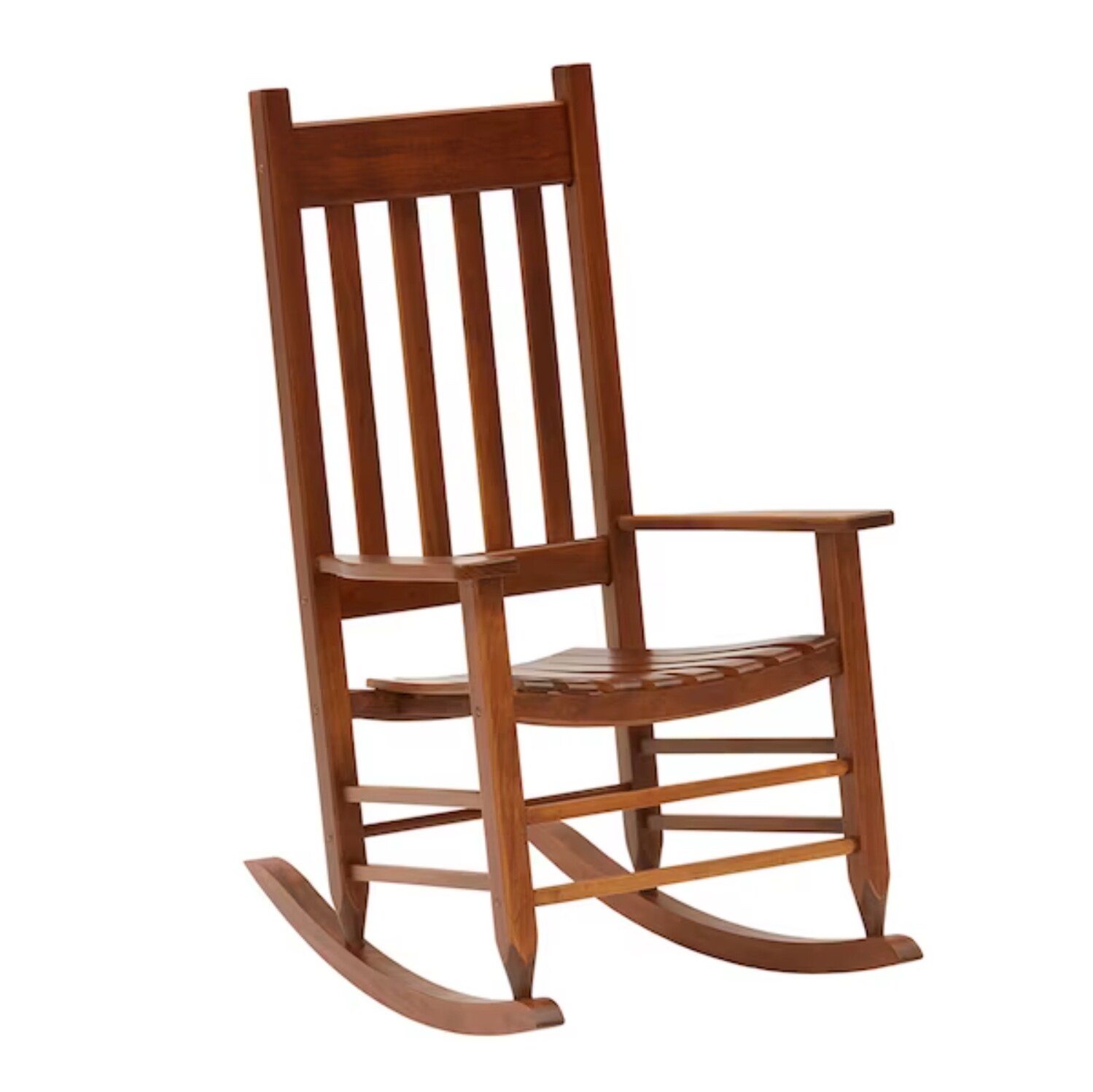 Style Selections Wood Frame Rocking Chair With Slat Seat At Lowes Com   63868115 