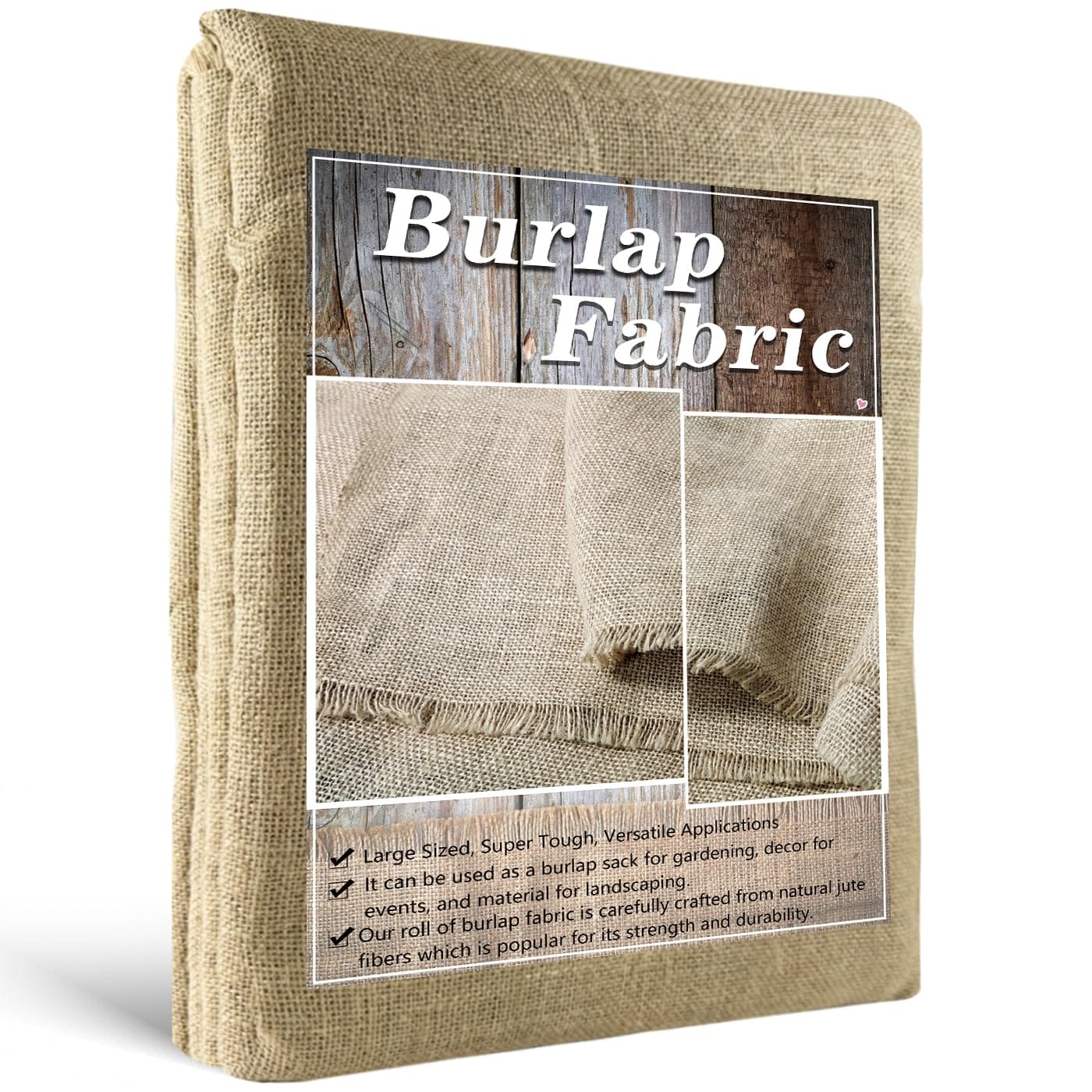 Anqtovp  Burlap Fabric Roll 12 in by 30 Feet Natural Jute for Garden Plant Protection Crafting and Decoration durable home and garden accessory