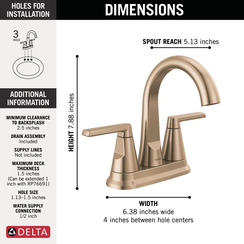Delta 25832LF-CZ Lavatory-Faucets - View #6