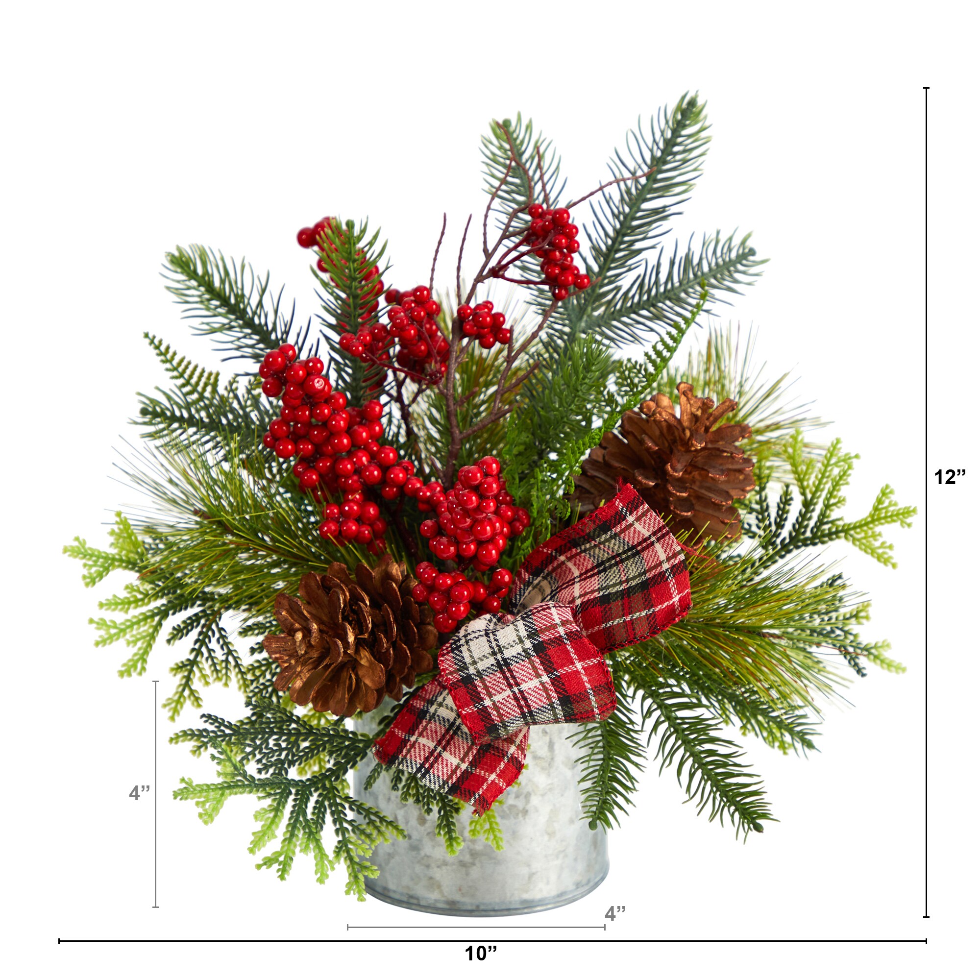 Nearly Natural 12-in Pinecone Christmas Decor in the Christmas Decor ...