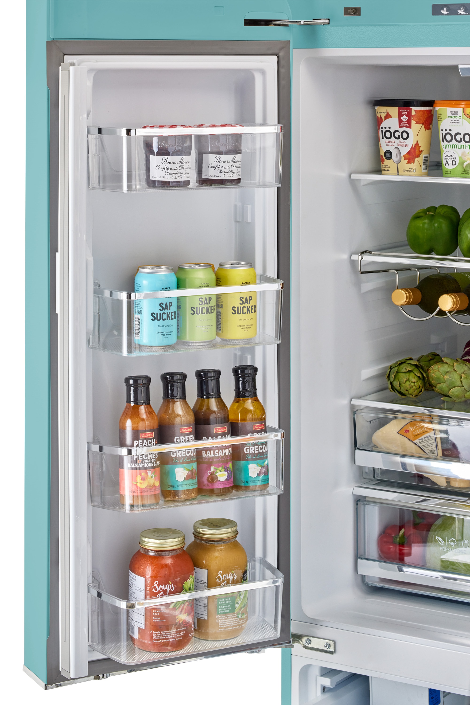 Ocean Mist Turquoise French Door Refrigerator with Ice Maker