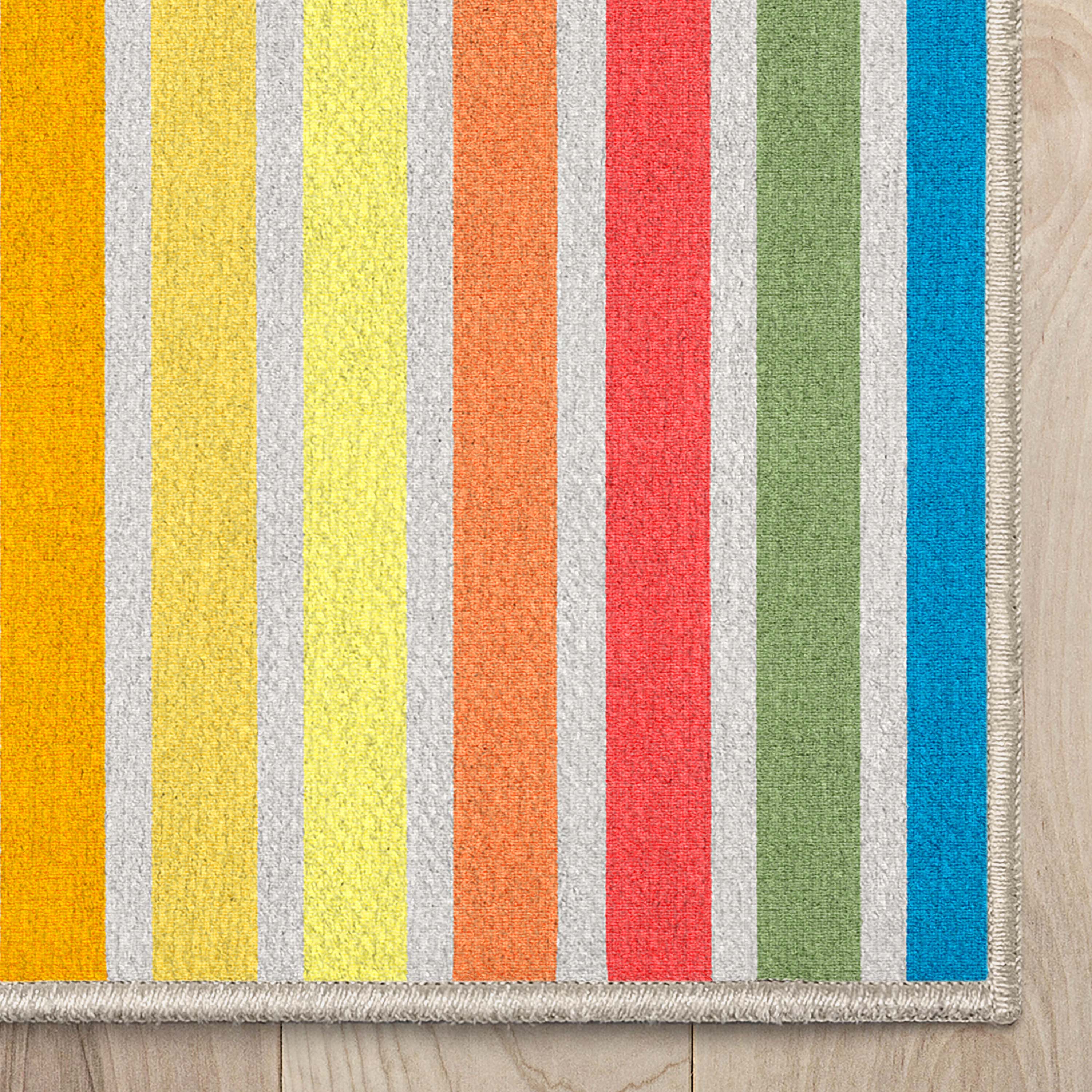 Apollo Multi Color Arch Geometric Kids Rectangular Rug 3'3" x 5'