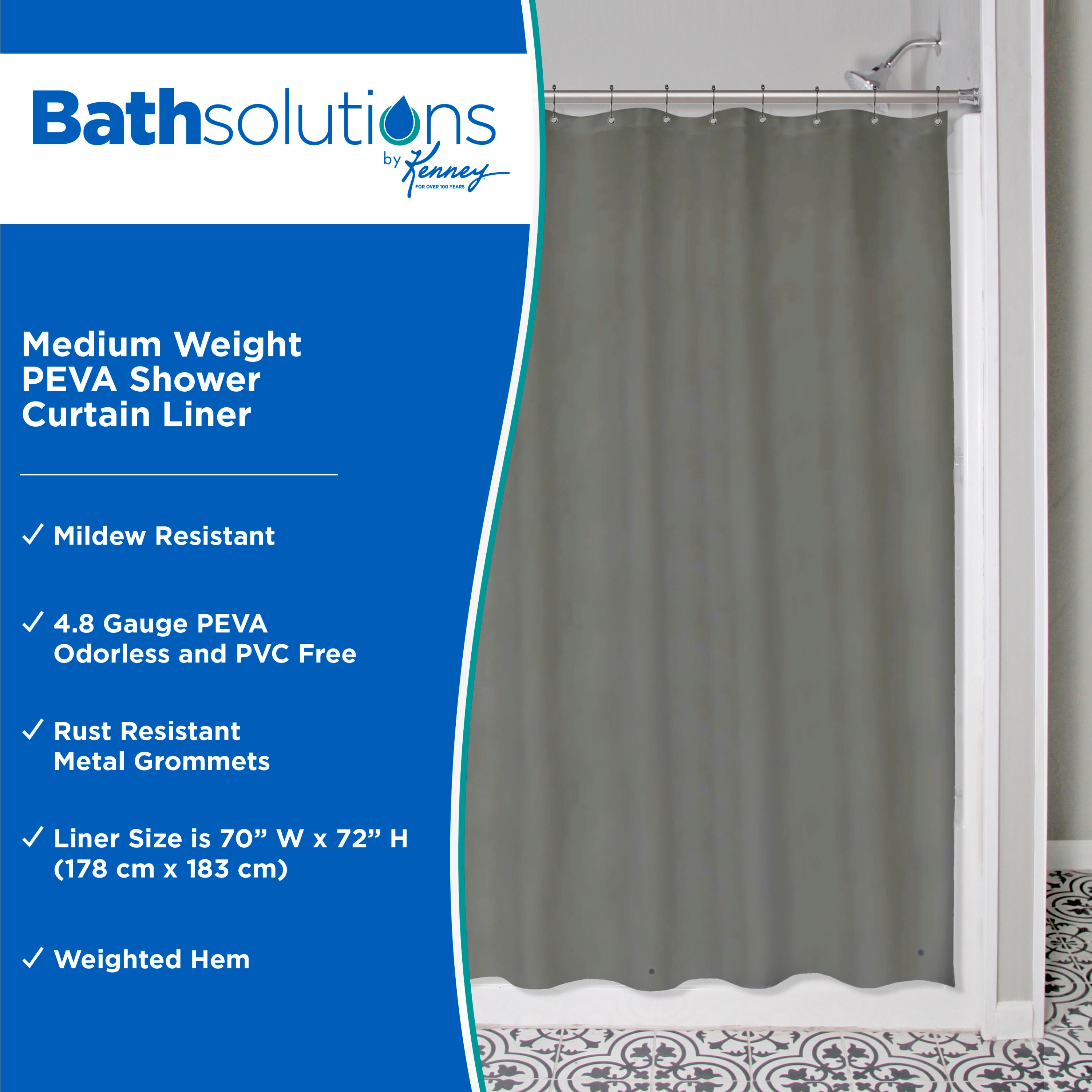 Kenney KN41439 Shower-Curtains-Liners - View #2