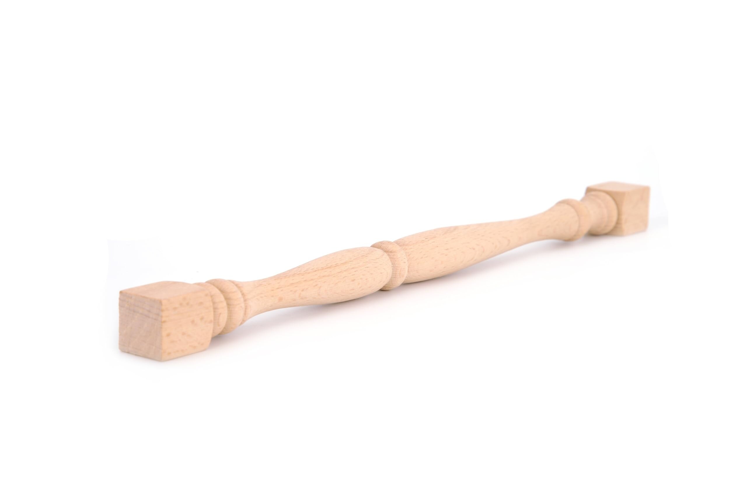 Etokfoks 12 Pack Unfinished Solid Beech Wood Spindles 7 8 in Diameter ...