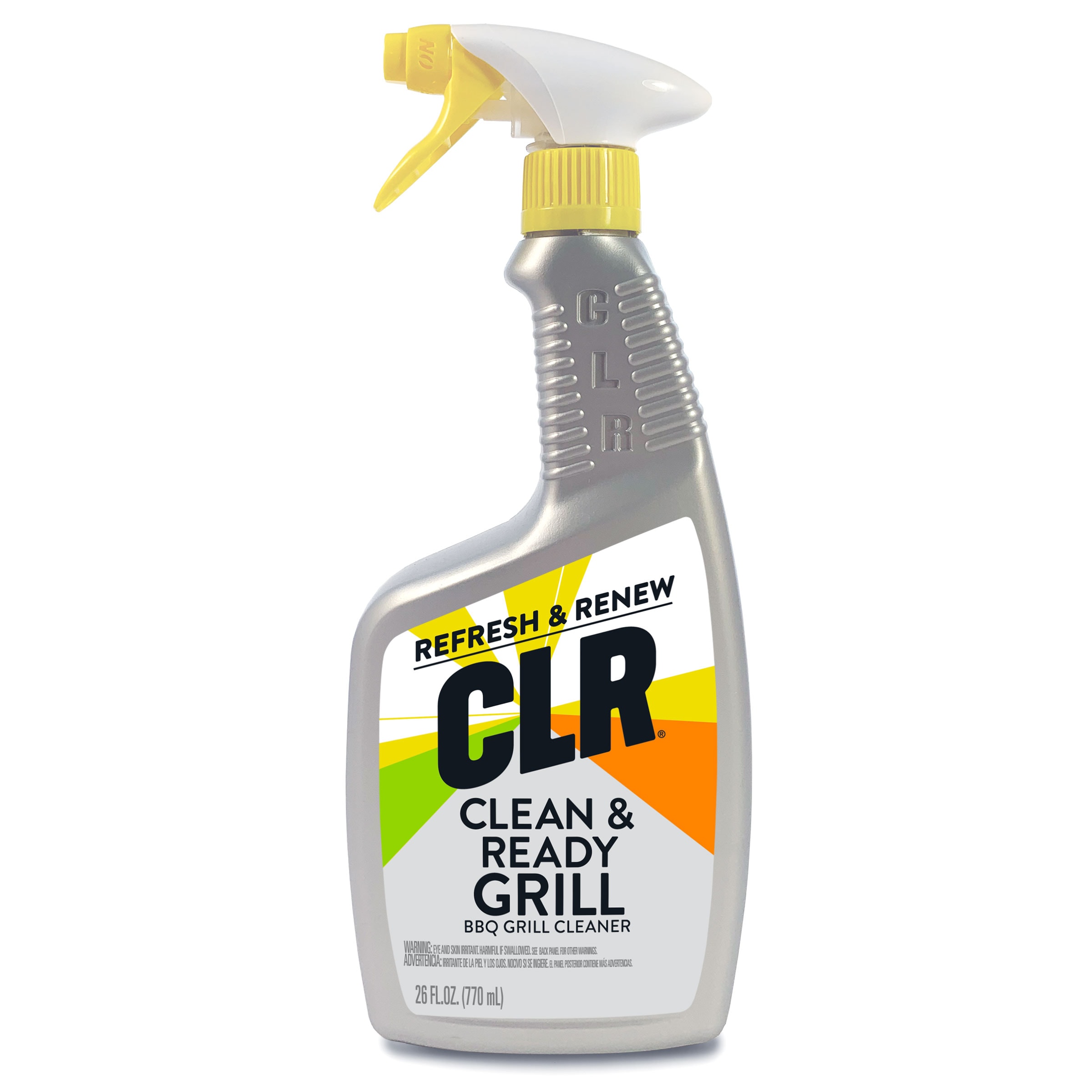 CLR 26-oz Grill Grate/Grid Cleaner, Powerful Foaming Action, BBQ Grill,  Smoker, Deep Fryer, Water-Based Formula