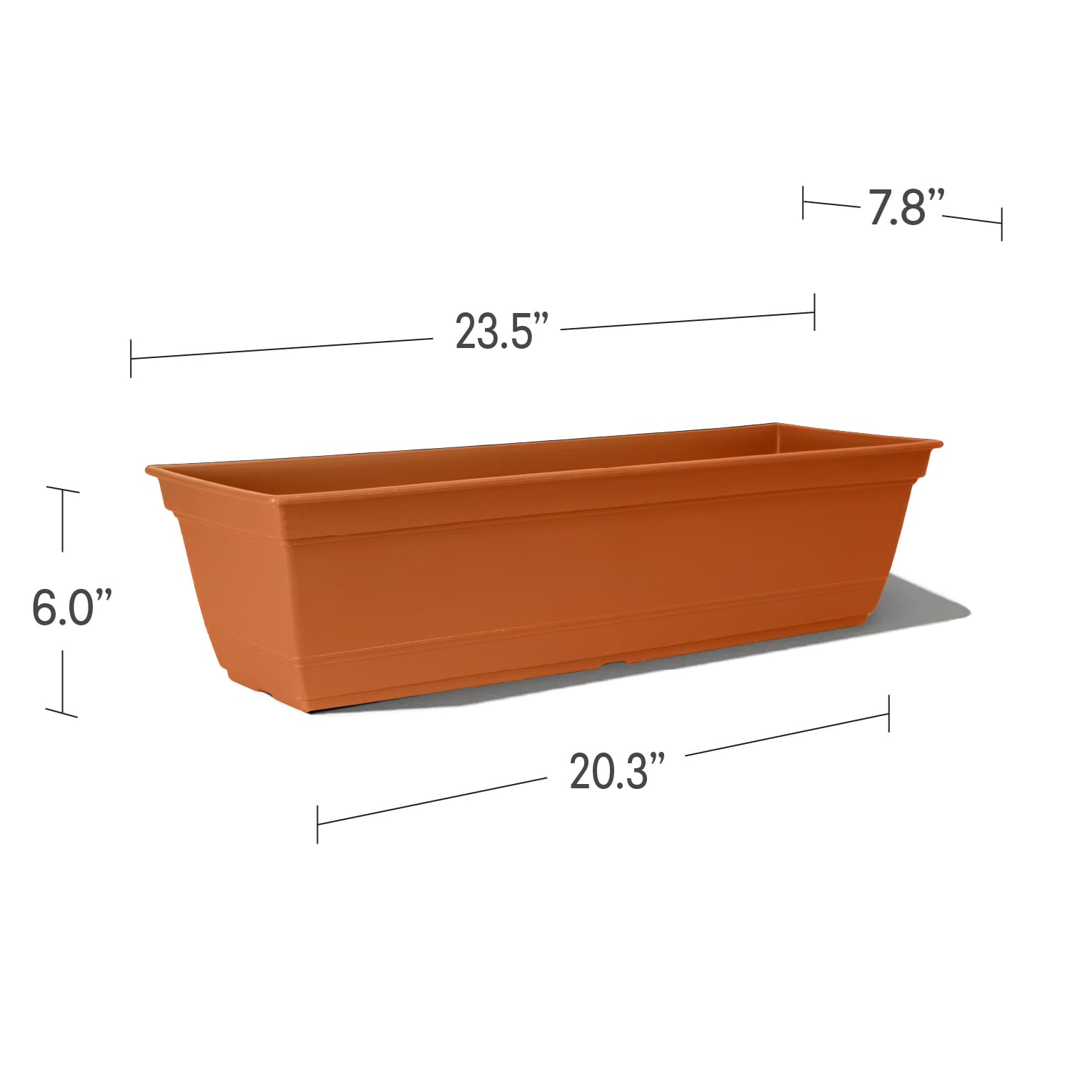 Style Selections WB2132G-CLAY Planter-Window-Box - View #3