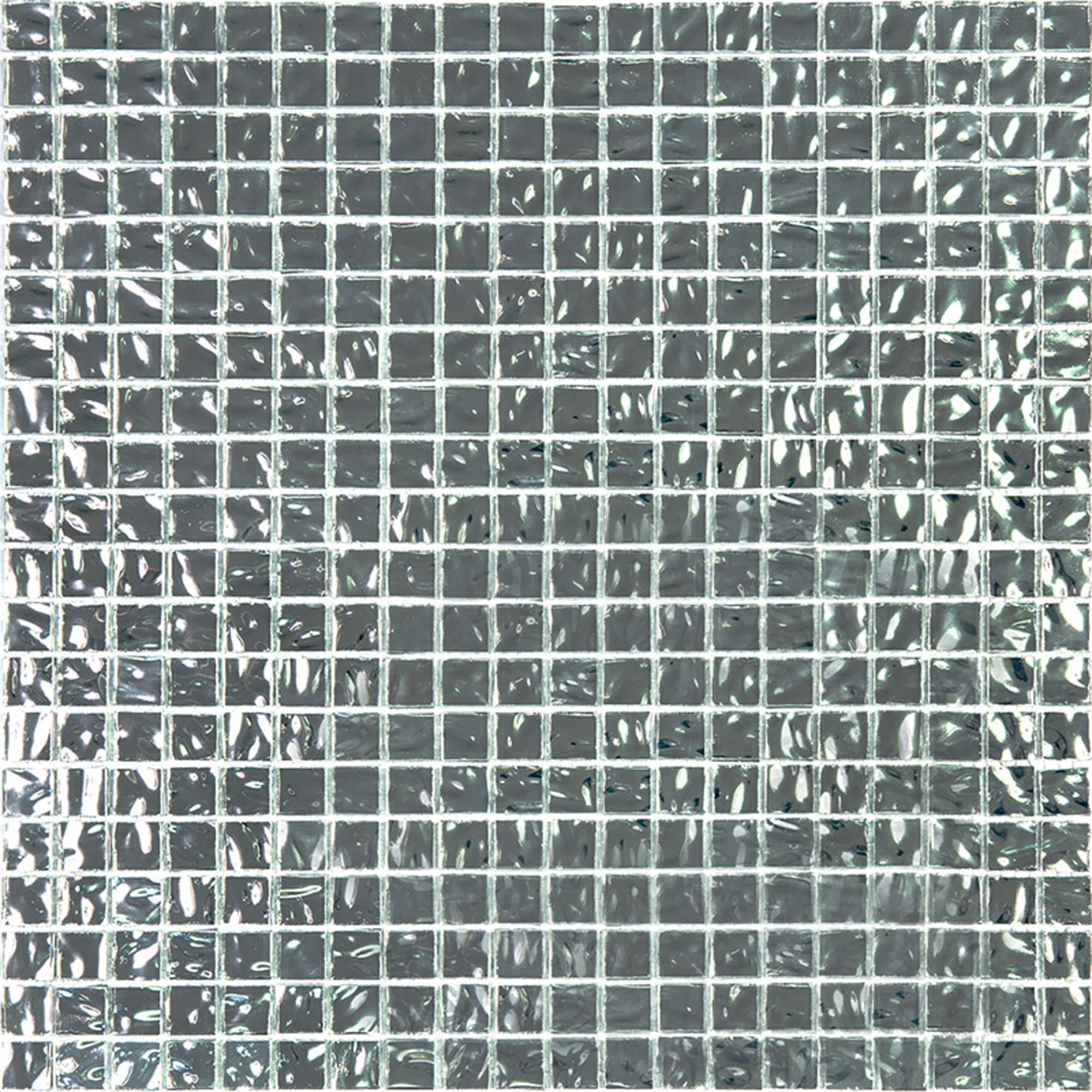 Apollo Tile Altin Cloud Silver 12-in x 12-in Glossy Glass Uniform Squares Floor and Wall Tile (18.69-sq. ft/ Carton)