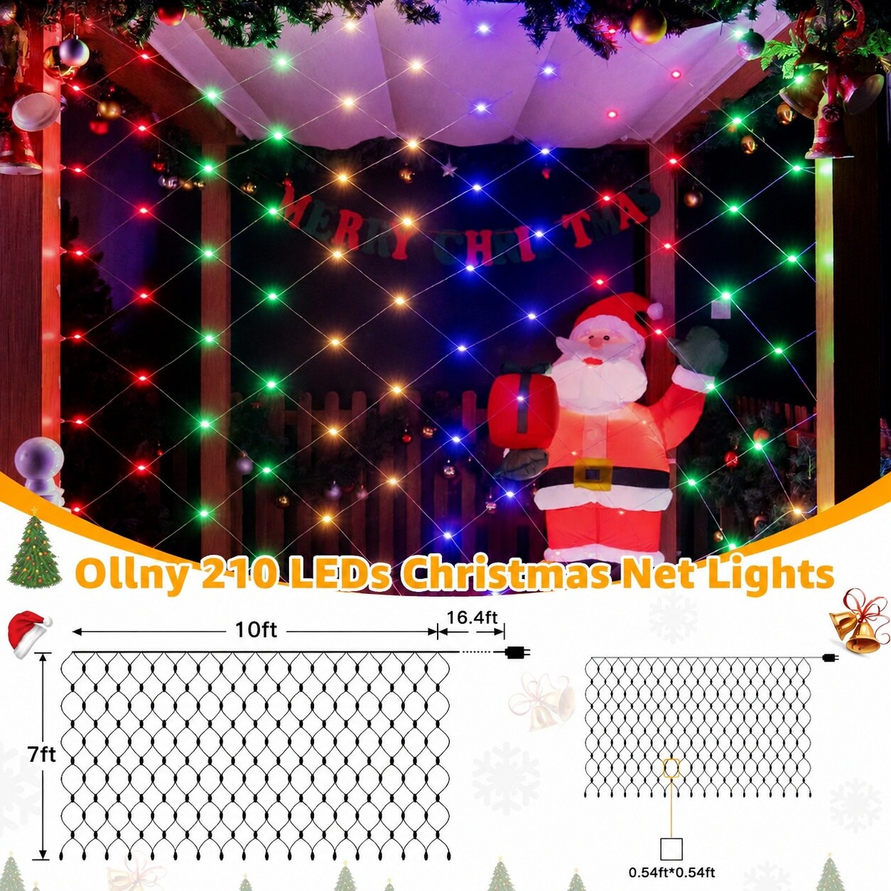 Lukvuzo LLU0603L016 Christmas-Net-Lights - View #3