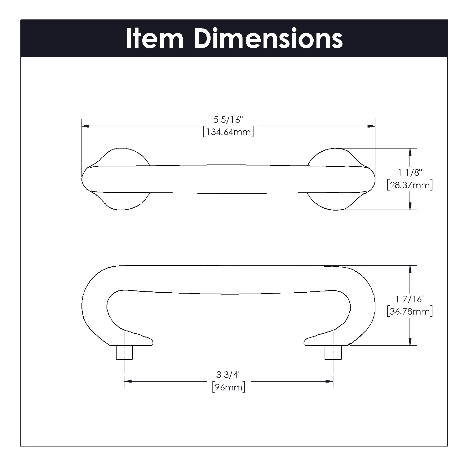 Hickory Hardware P2173-CH Cabinet-Pulls - View #4