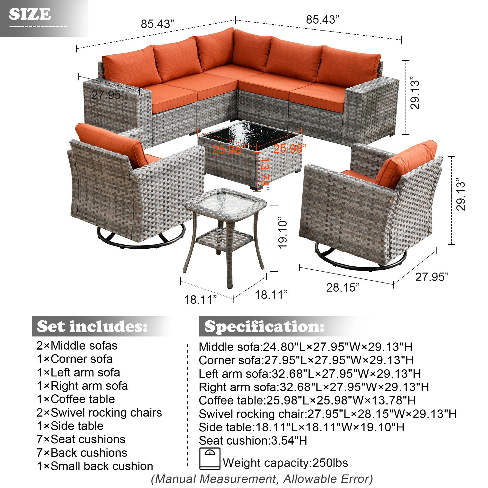 Ovios KFS800Y Patio-Sofas-Daybeds - View #9
