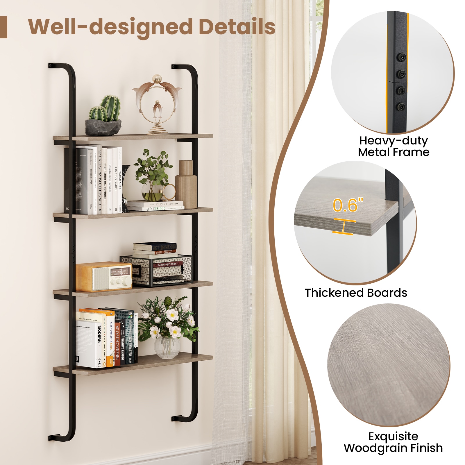 Slickblue D-CO-AO99911VJ Wall-Mounted-Shelving - View #4