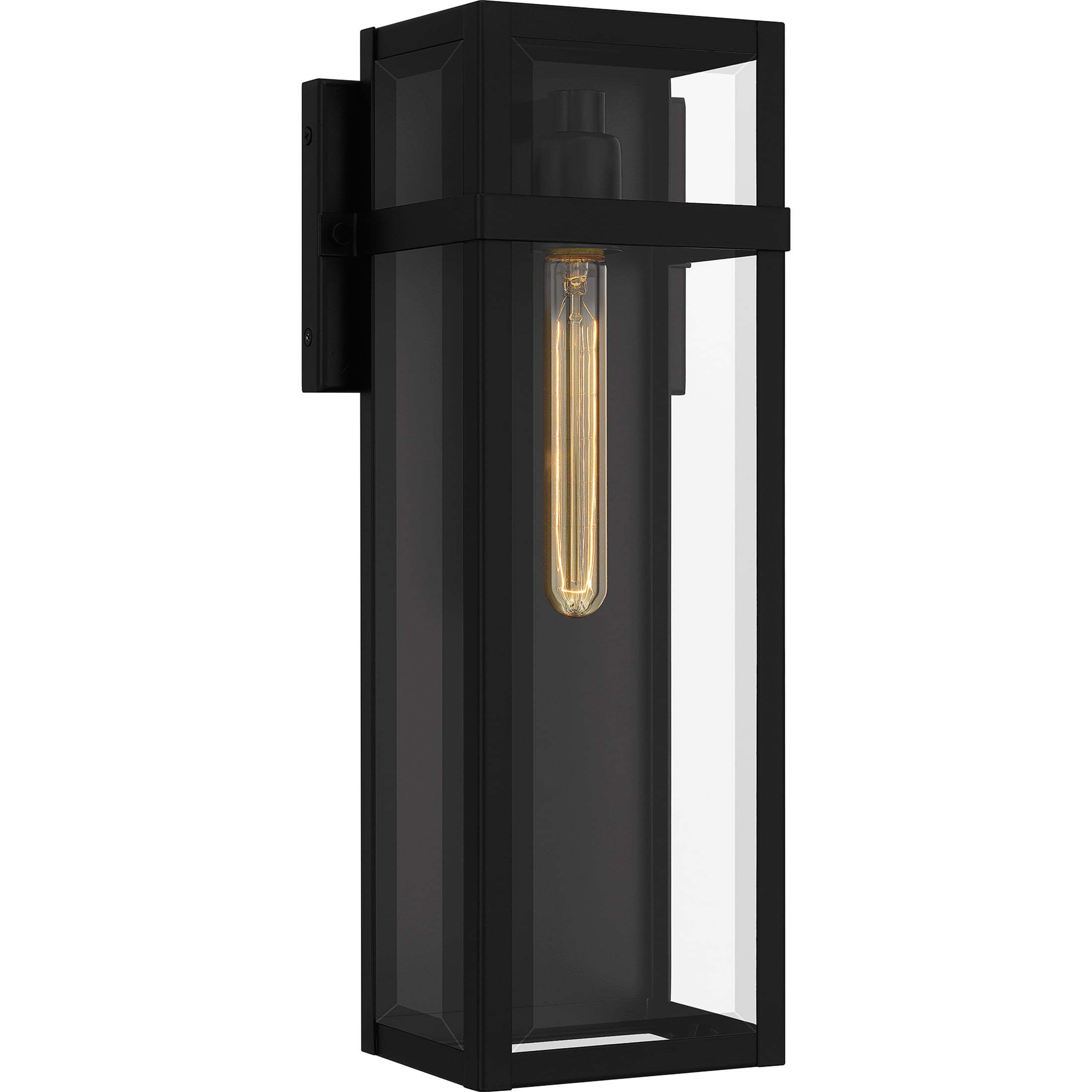 Quoizel VSA8406MBK Vanessa 1 -Light 18-in H Matte Black Hardwired Outdoor Wall Light