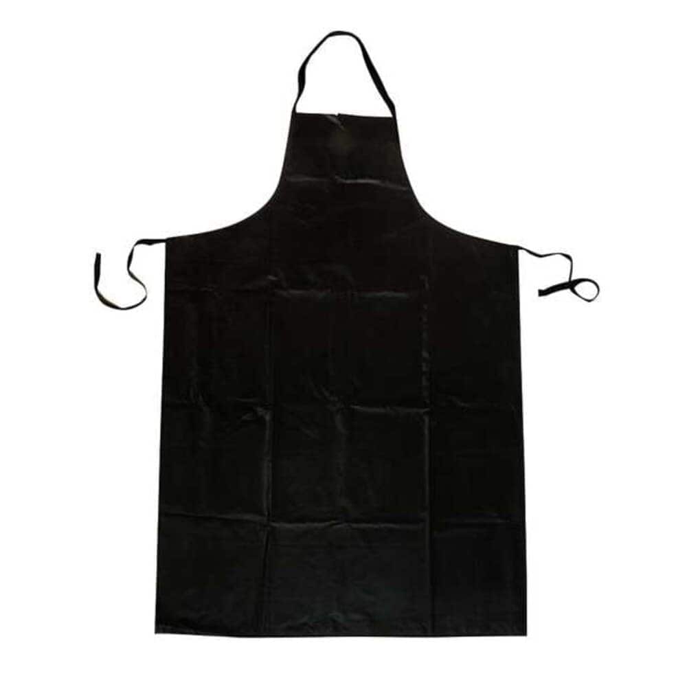 Condor Chemical Resistant Bib Apron Polyester/SBR Rubber 29 mil Thick 45 in L Black Universal Size #4T295
