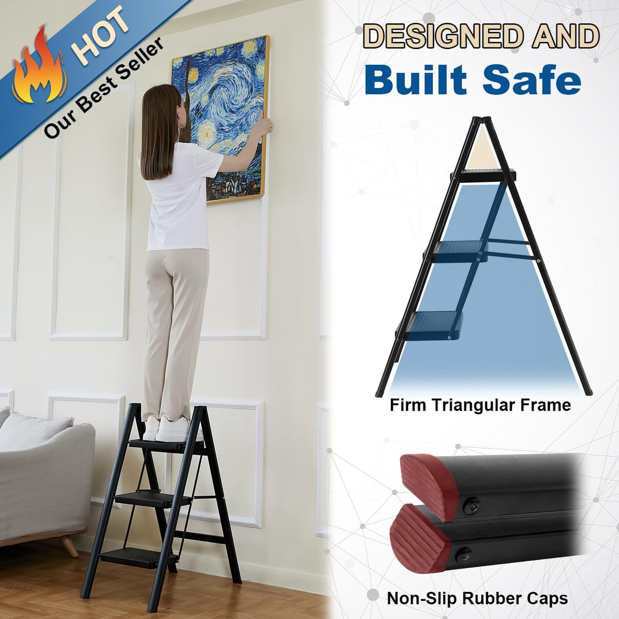 Wudkey L4-DO0H1N Step-Ladders - View #2