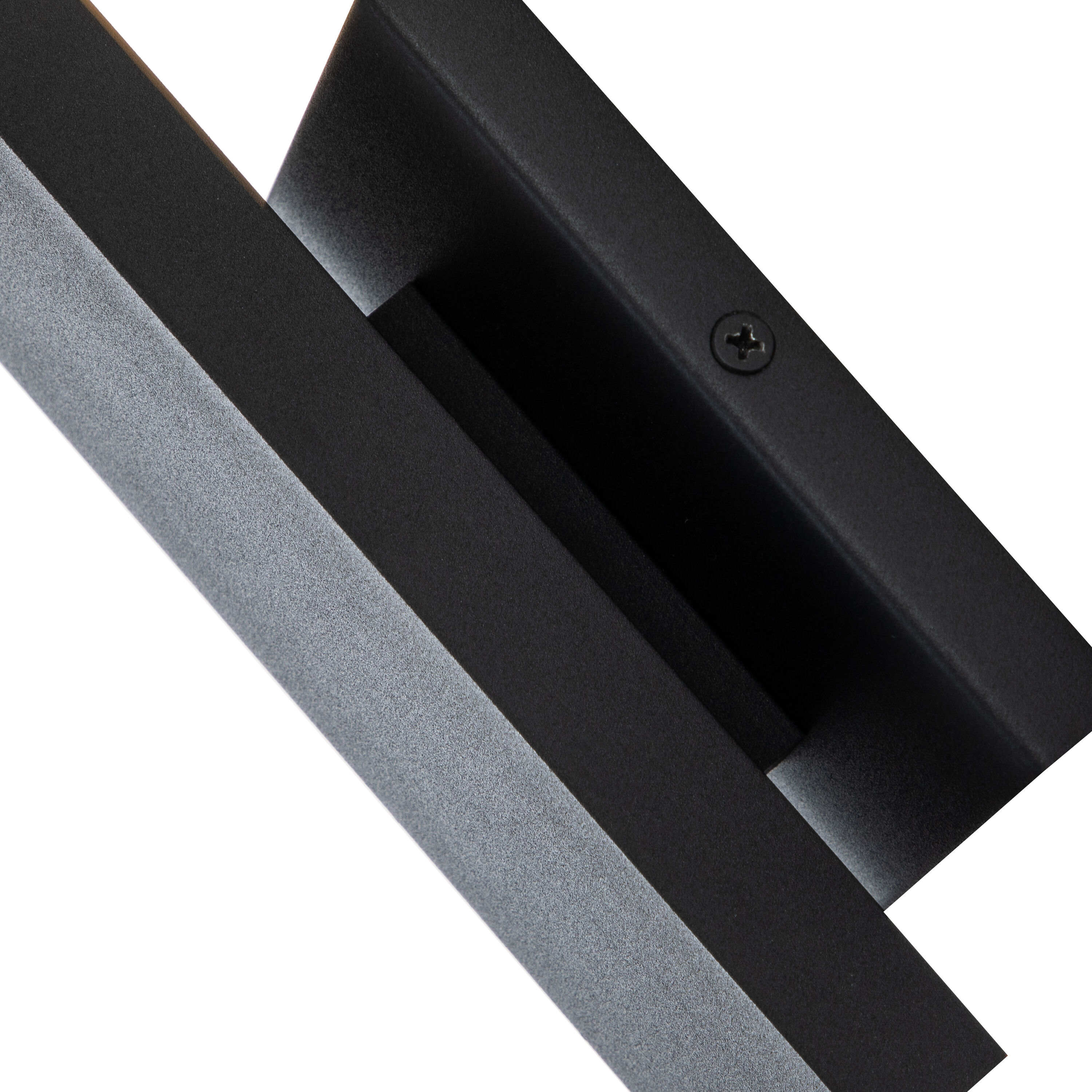 Sleek Matte Black 15" Outdoor LED Wall Sconce with Frosted Diffuser