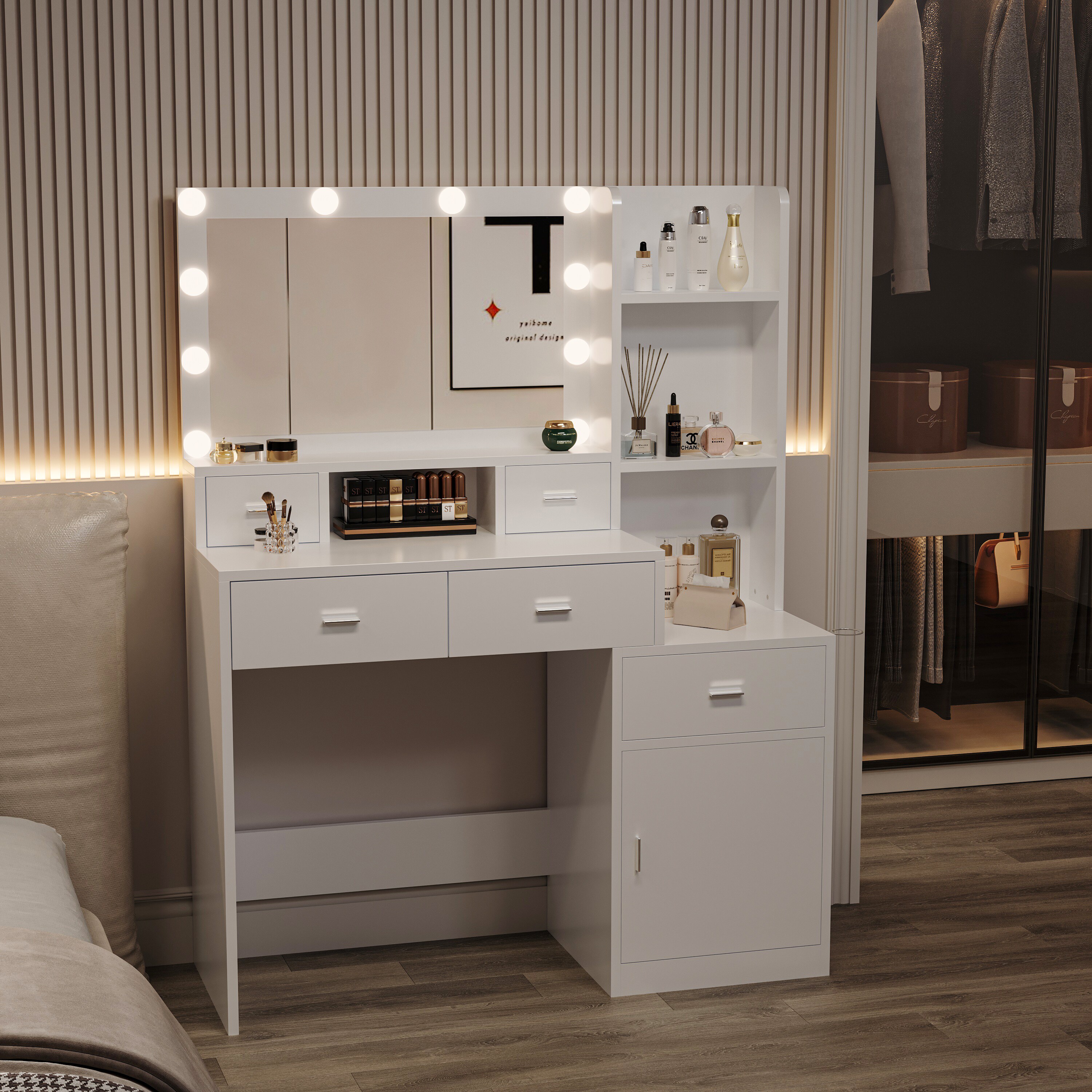 LOVMOR SF-WO-W1320P186705 Bedroom-Vanities - View #3