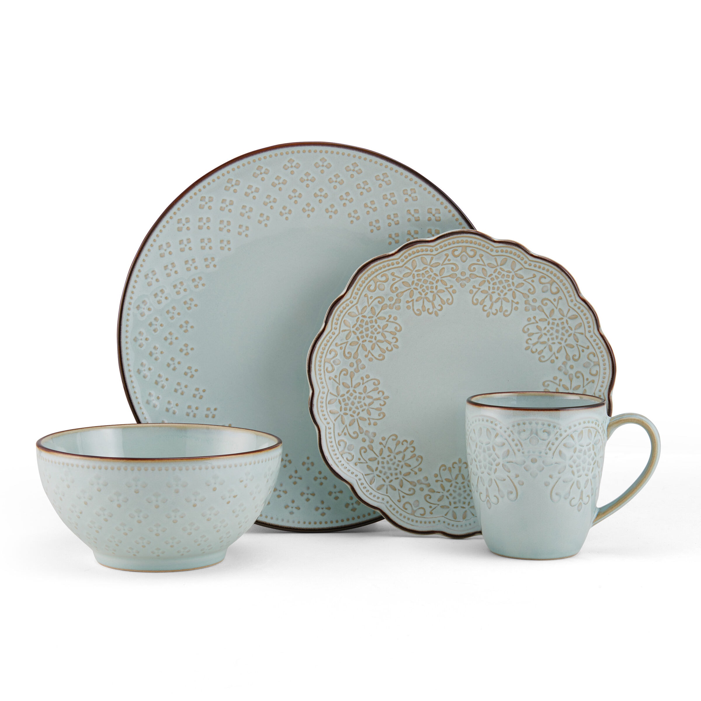 Pfaltzgraff White Stoneware Dinnerware in the Dinnerware department at ...