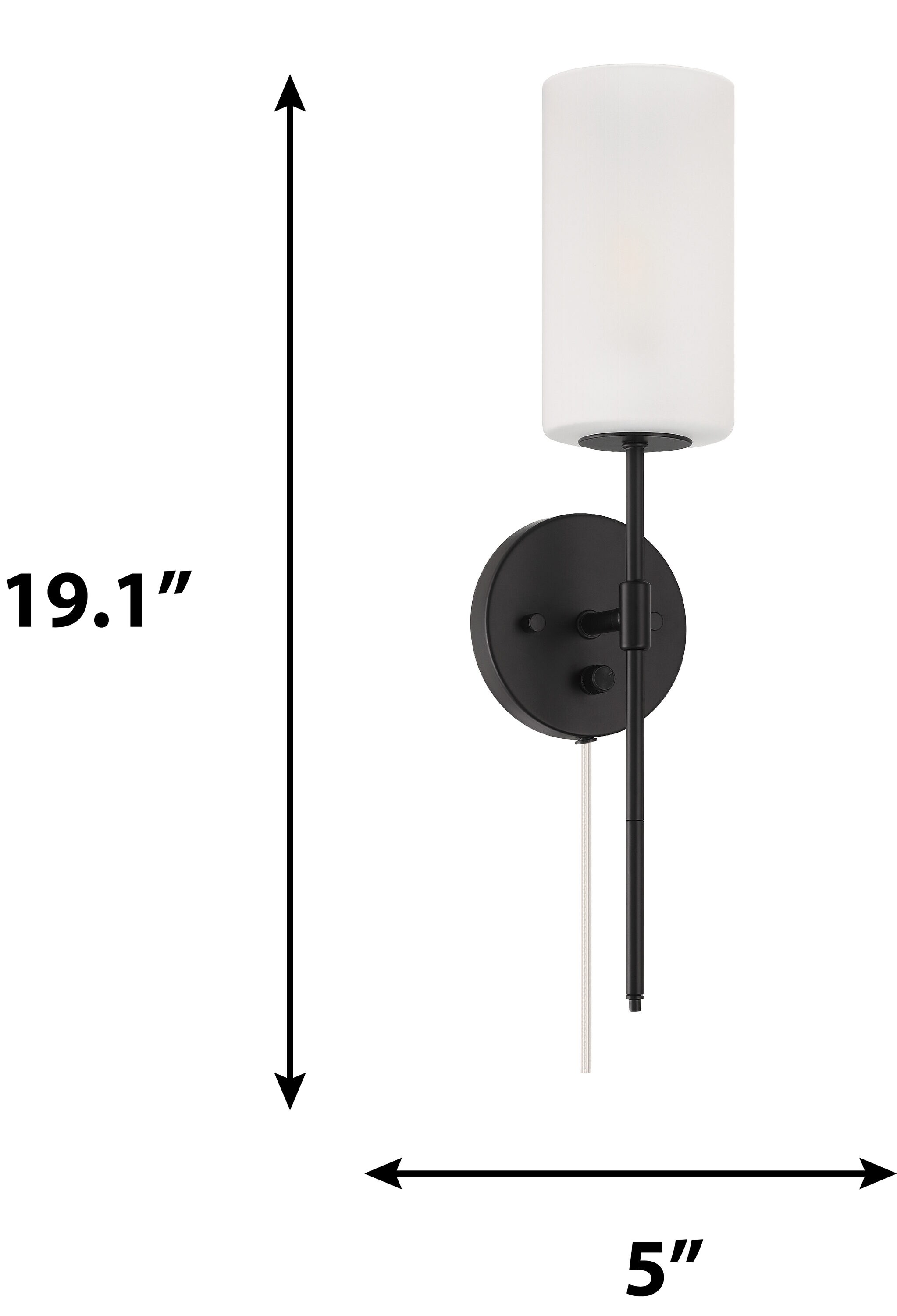 allen + roth Odessa 4-in W 1-Light Matte Black Transitional Led ...