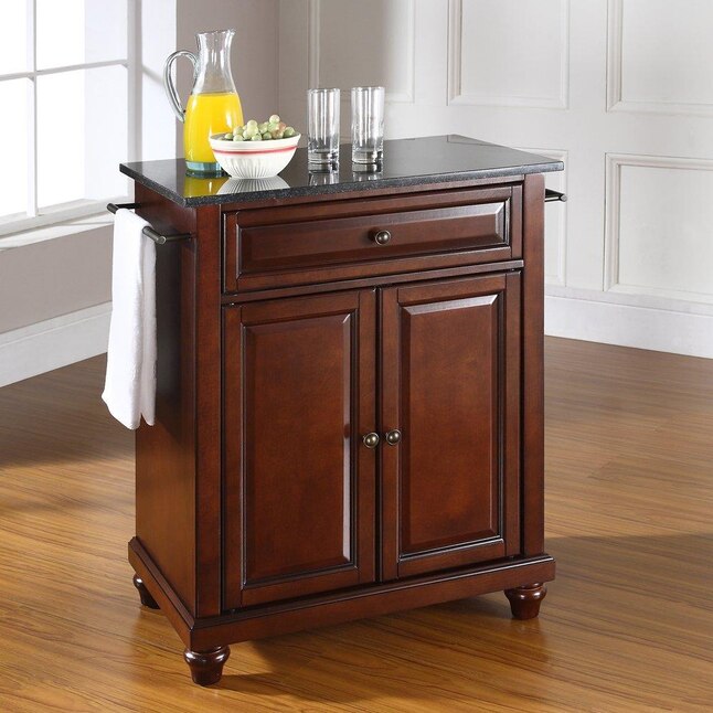 Crosley Furniture Brown Composite Base with Granite Top Kitchen Island (18-in x 28-in x 36-in) Crosley Furniture Brown Composite Base with Granite Top Kitchen Island (18-in x 28-in x 36-in)