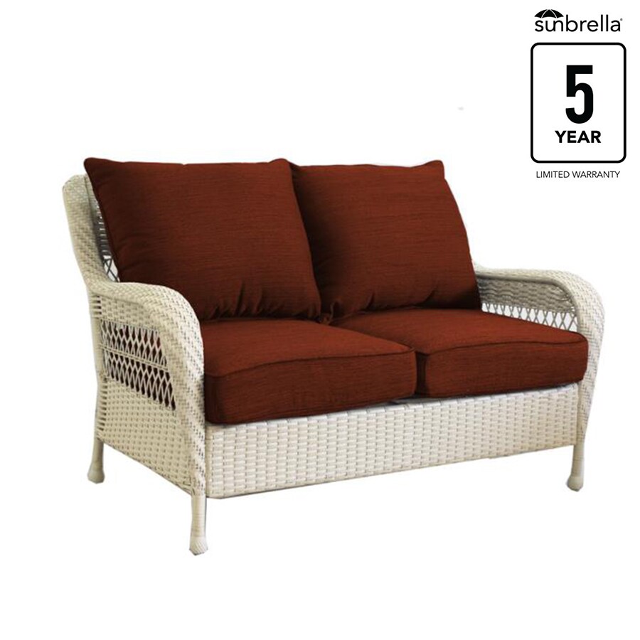 glenlee wicker outdoor loveseat