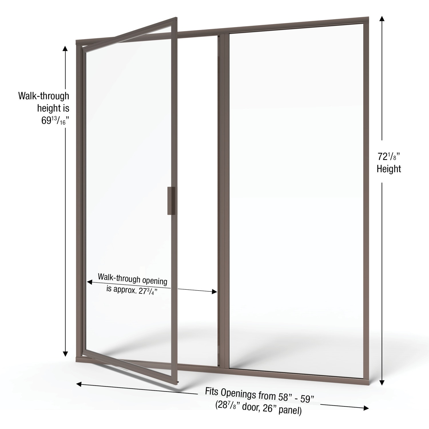 Basco DLXH35A5972XPOR Shower-Doors - View #2