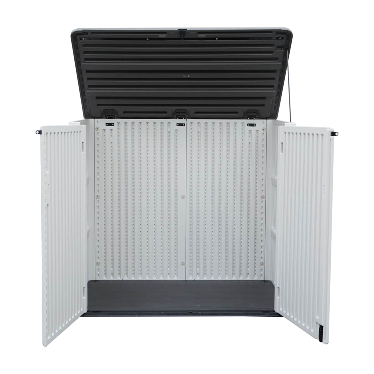 WELLFOR Off-White HDPE Outdoor Storage Shed (Common: 24-in x 46-in; Interior Dimensions: 20.5-in x 43.7-in) | KT0007AM