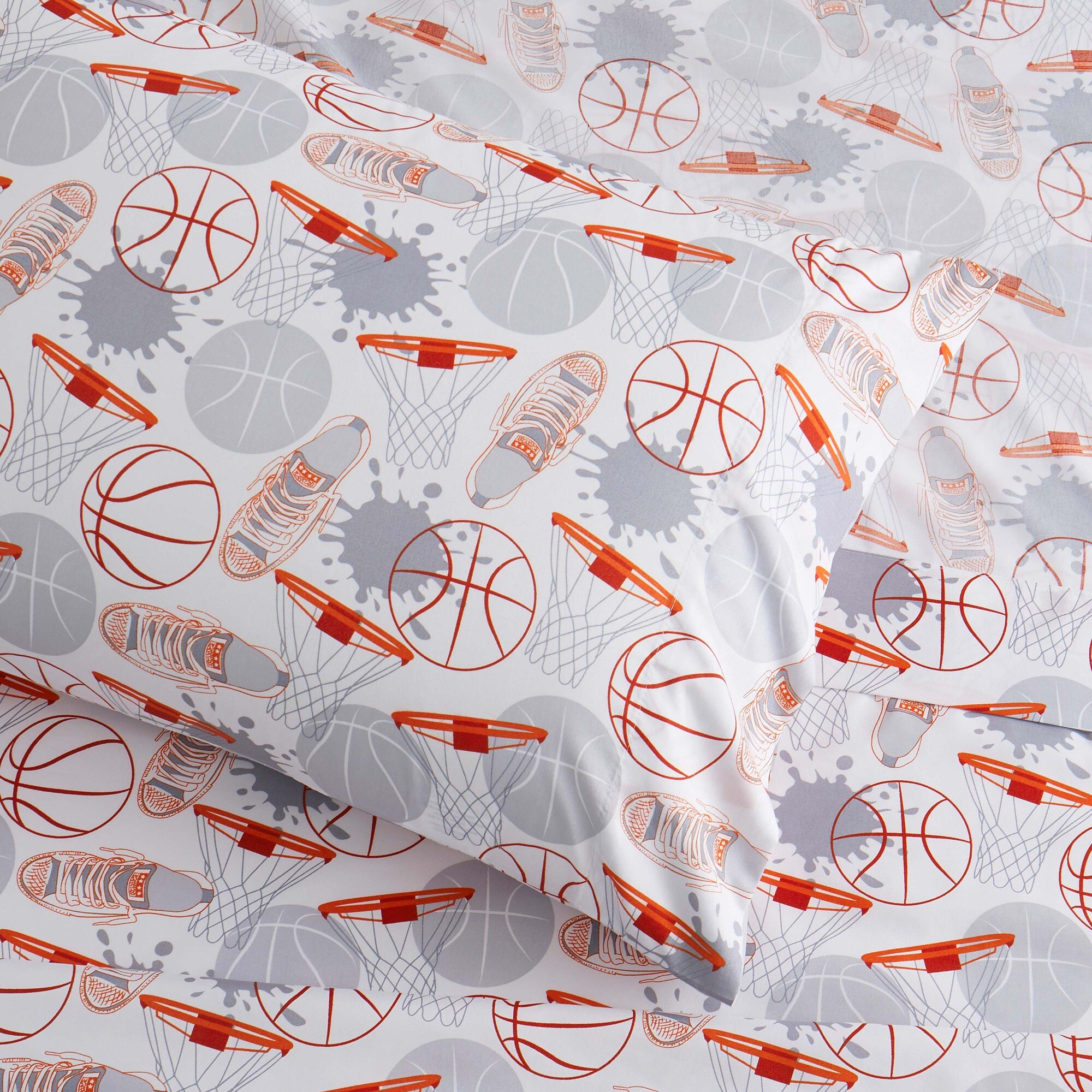 Sweet Home Collection LOW-KID-BSKBALL-TXL Sheet-Sets - View #5