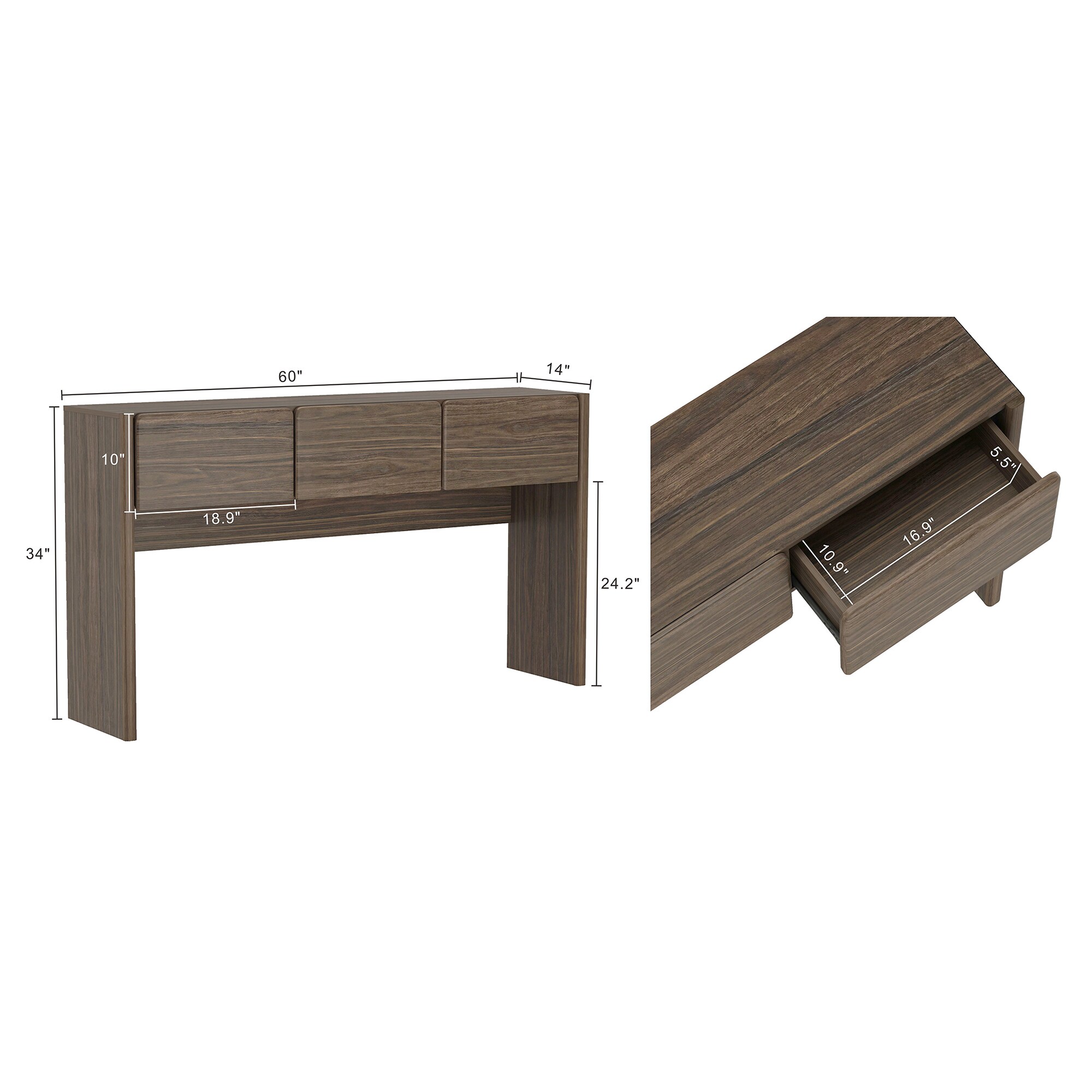 Dacicica B365P398090-WR-8.20 Console-Sofa-Tables - View #3