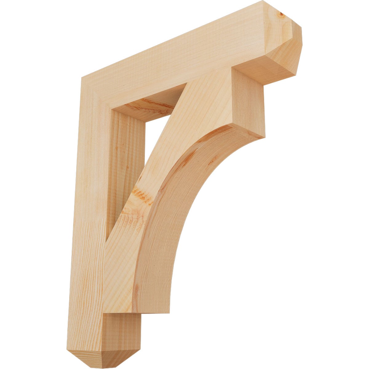 Ekena Millwork BKT04X20X24WTL04SDF Westlake craftsman smooth 3-1/2-in x 20-in x 24-in Douglas fir Brown Wood Standard bracket