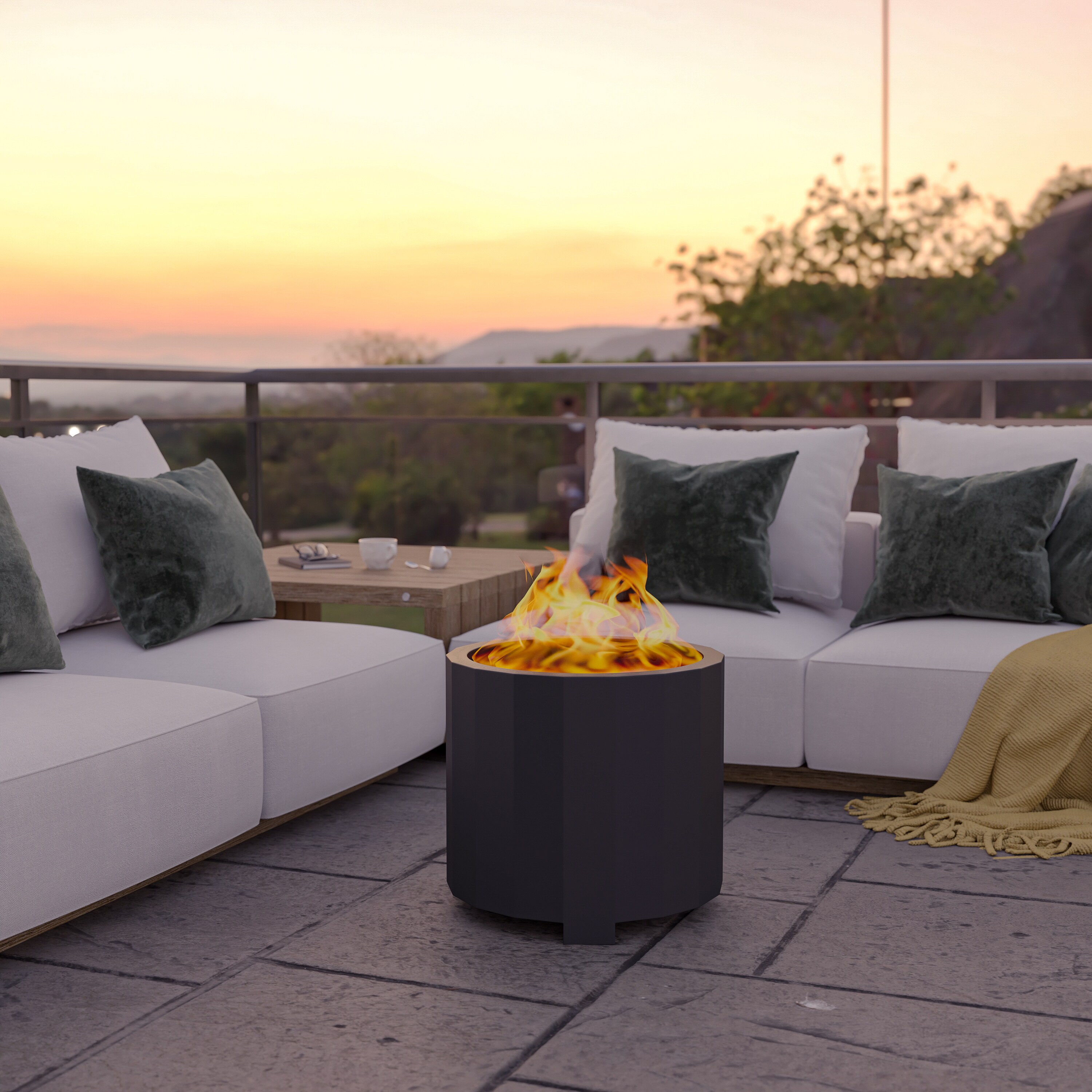 Flash Furniture 196861036170 Outdoor-Woodburning-Firepits - View #8