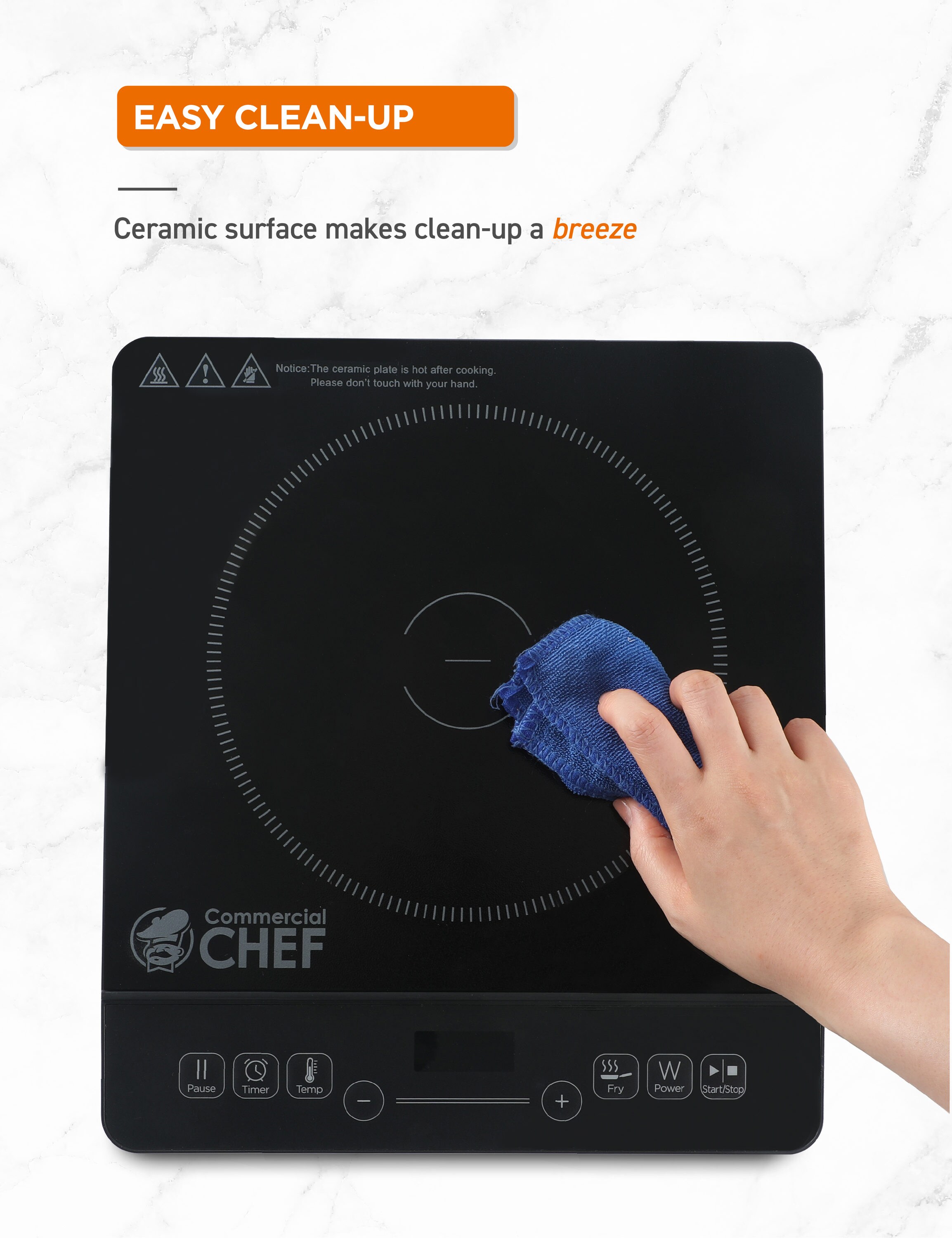 Drinkpod ChefTop Single Burner Induction Cooktop - Black