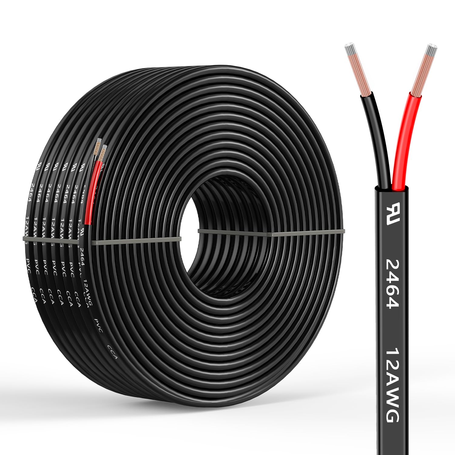 Misopily 12 Gauge 2 Conductor 30FT Low Voltage Electrical Wire CCA ...