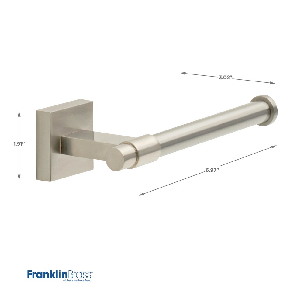 Maxted Brushed Nickel Modern Wall Mount Toilet Paper Holder