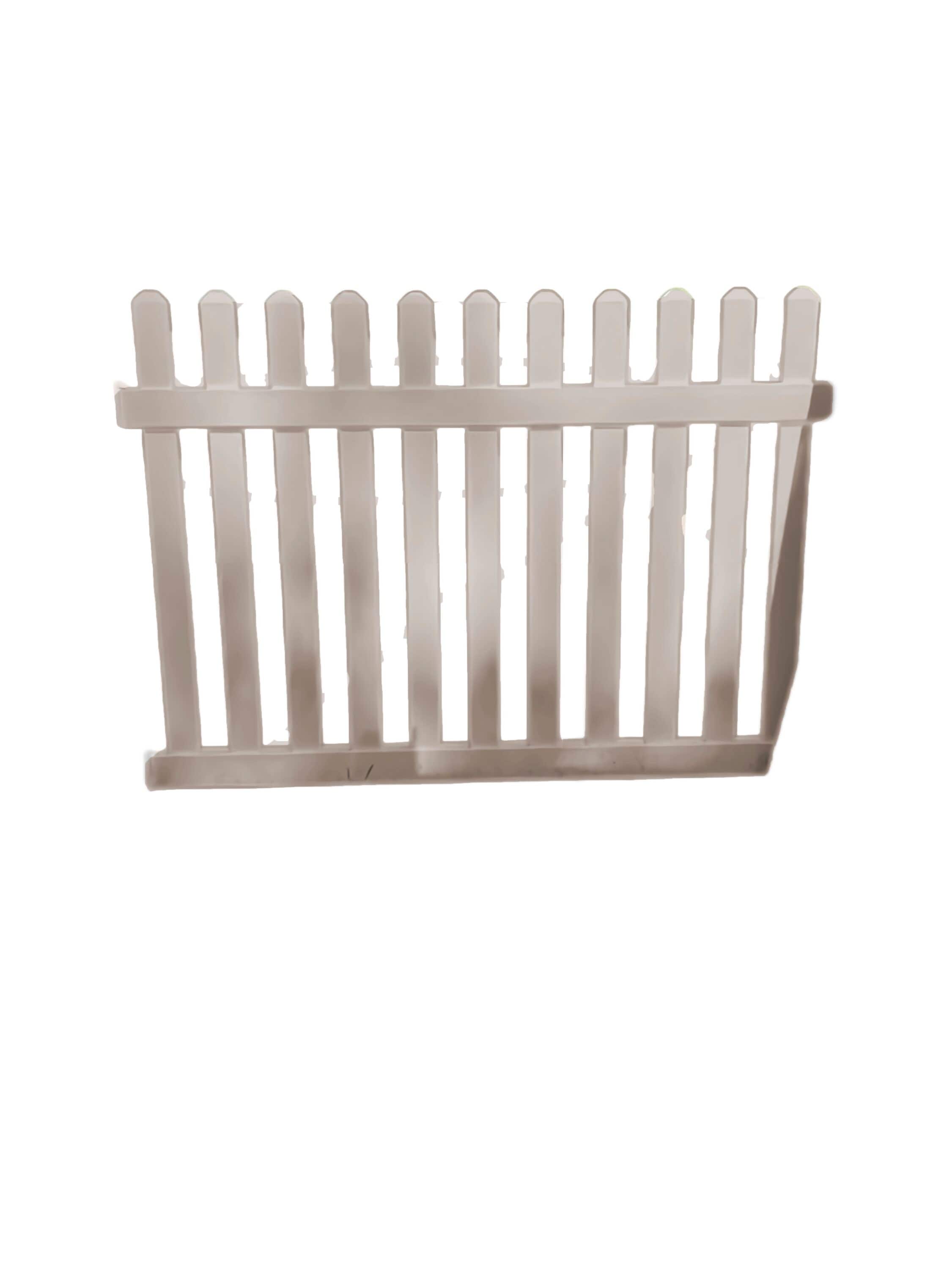 Hanes PKSTKNN4896A XX132 8-ft H x 4-in W Almond Vinyl Privacy Vinyl Blank Fence panel (Assembled)