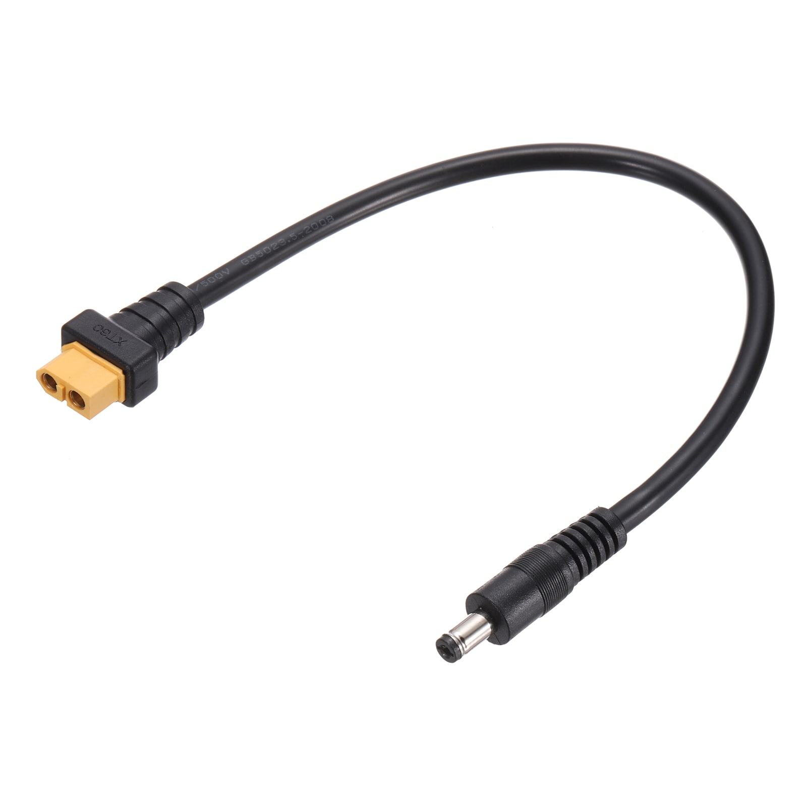 Unique Bargains XT60 Adapter Cable XT60 Female to DC5521 Male 5.5 x 2.1mm Connector Cable for Portable Power Station Solar Panel Solar Power Generator #S25093001UX2671
