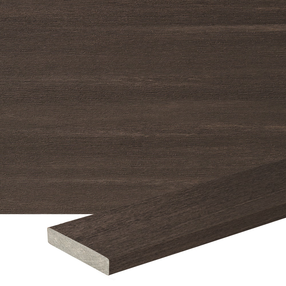 TimberTech ADB15516DH Vintage 1-in x 6-in x 16-ft Dark Hickory Square PVC Deck board