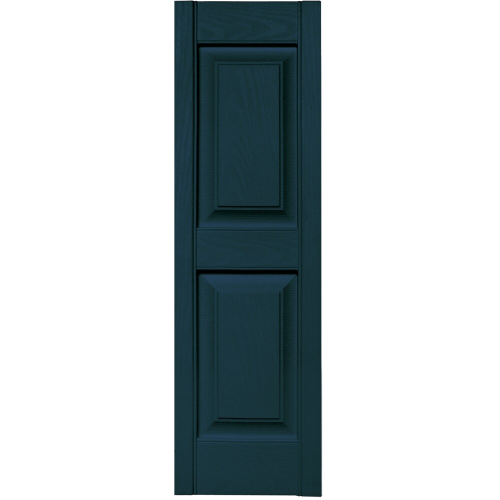 Vantage V4711239166 12-in W x 38.875-in H Indigo Blue Raised panel Exterior Shutters ( 1 -Pack )