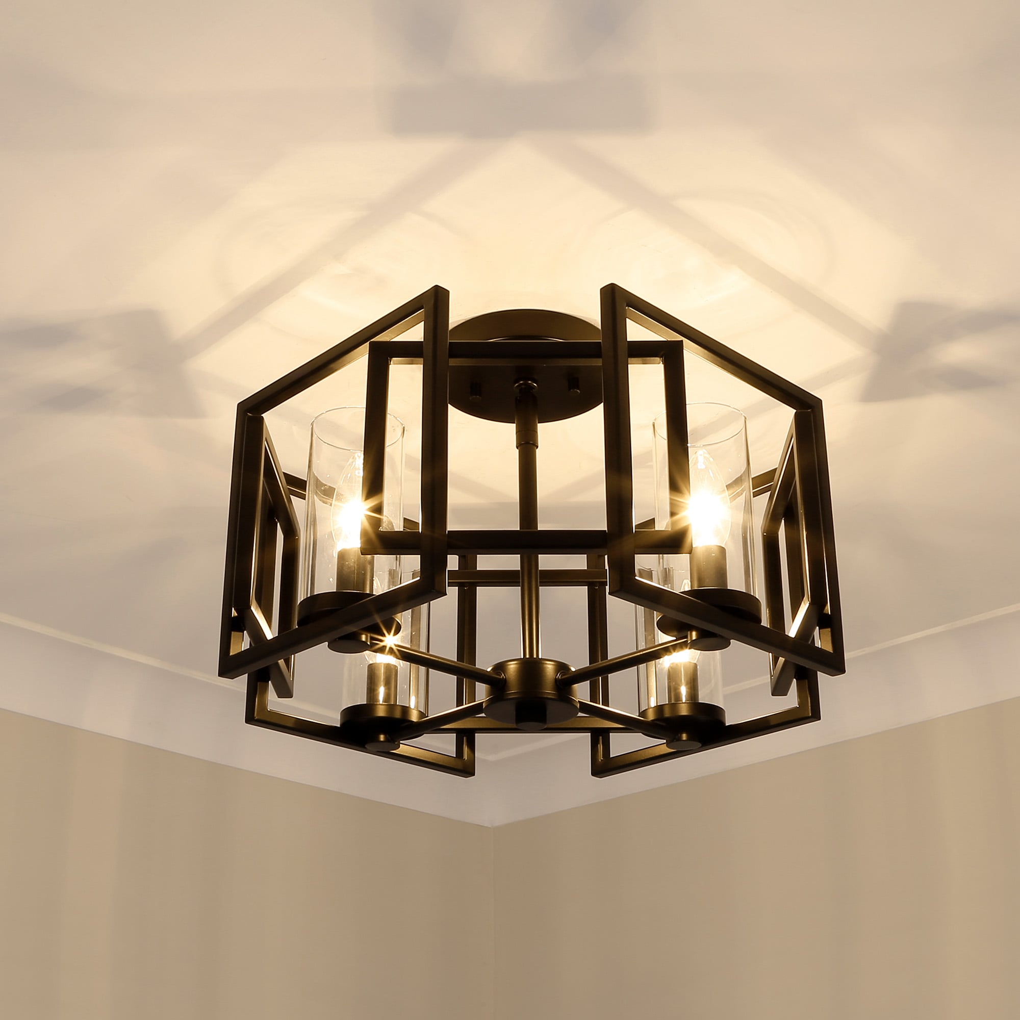 Golden Lighting 6068-FM BLK flushmounts - View #4