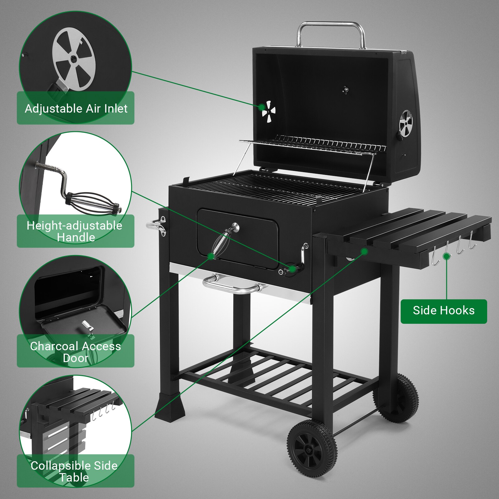 Winado LO1G57000751 Charcoal-Grills - View #4