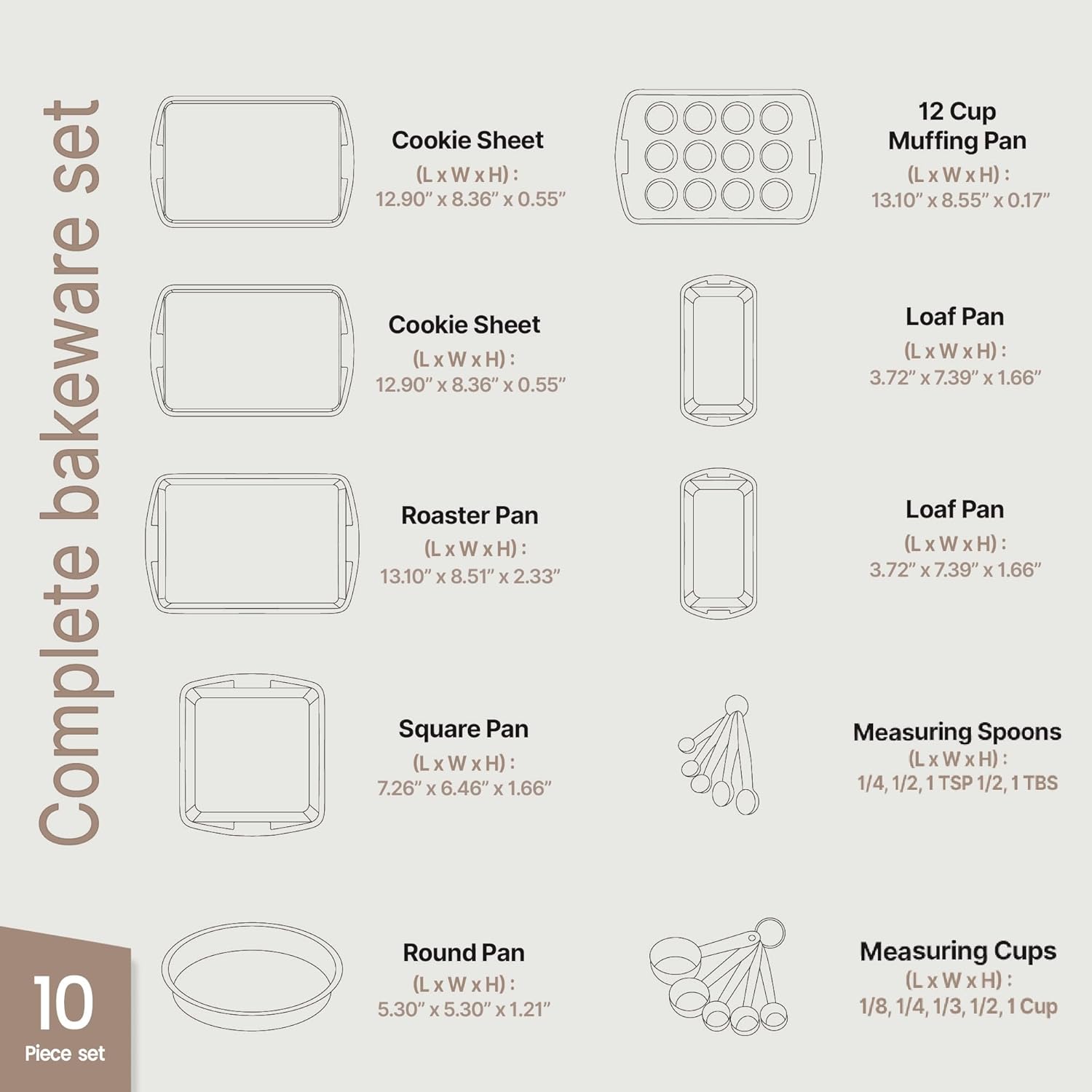 Bakken Swiss BKWAV10GRY bakeware - View #2
