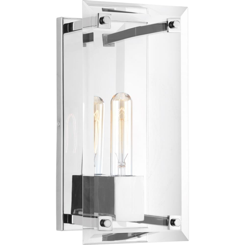 Progress Lighting P710017-015 Hobbs 6-in W 1-Light Polished Chrome Transitional Wall Sconce