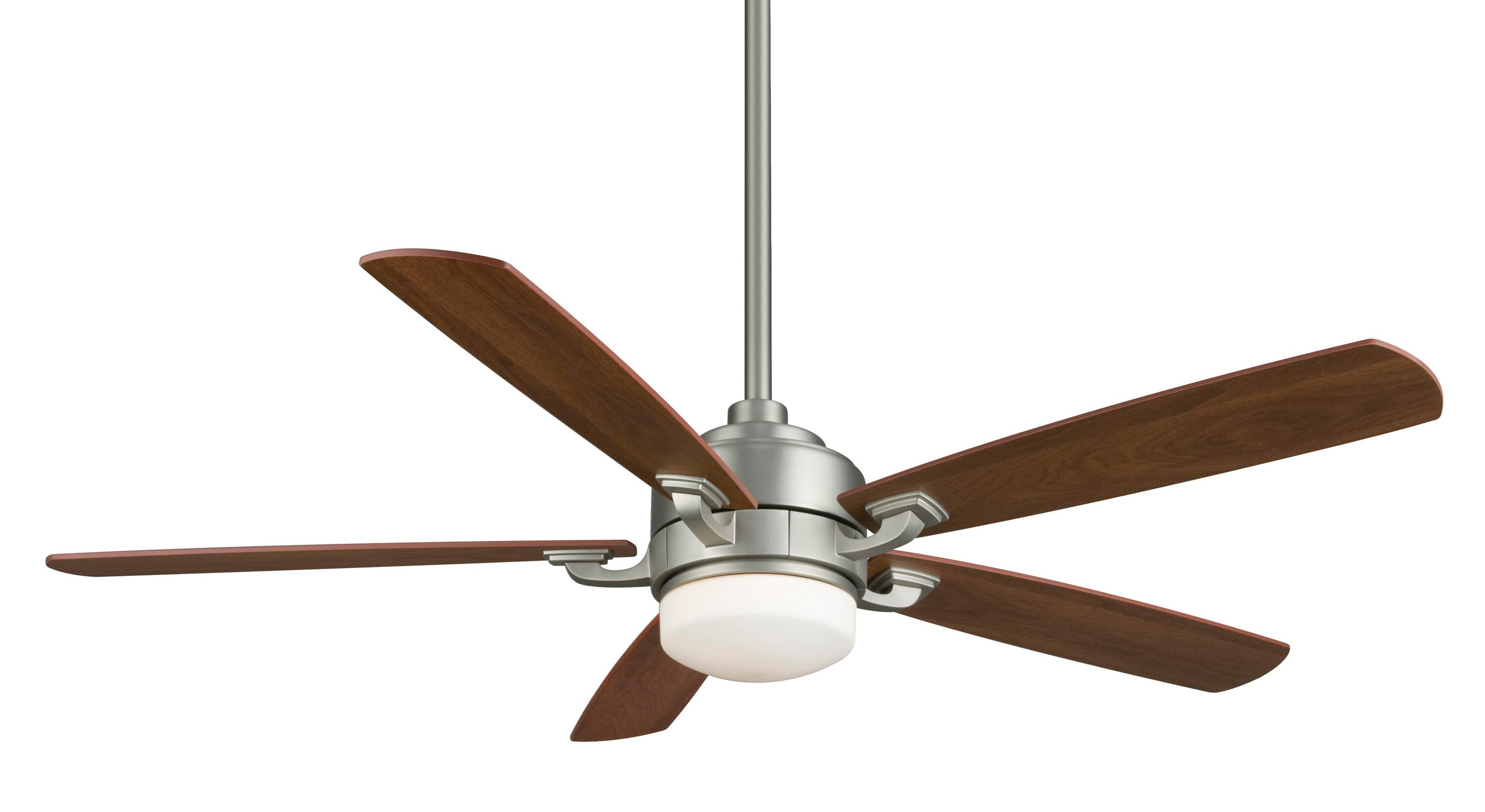 Fanimation Benito 52-in Satin Nickel Ceiling Fan With Light Kit And ...