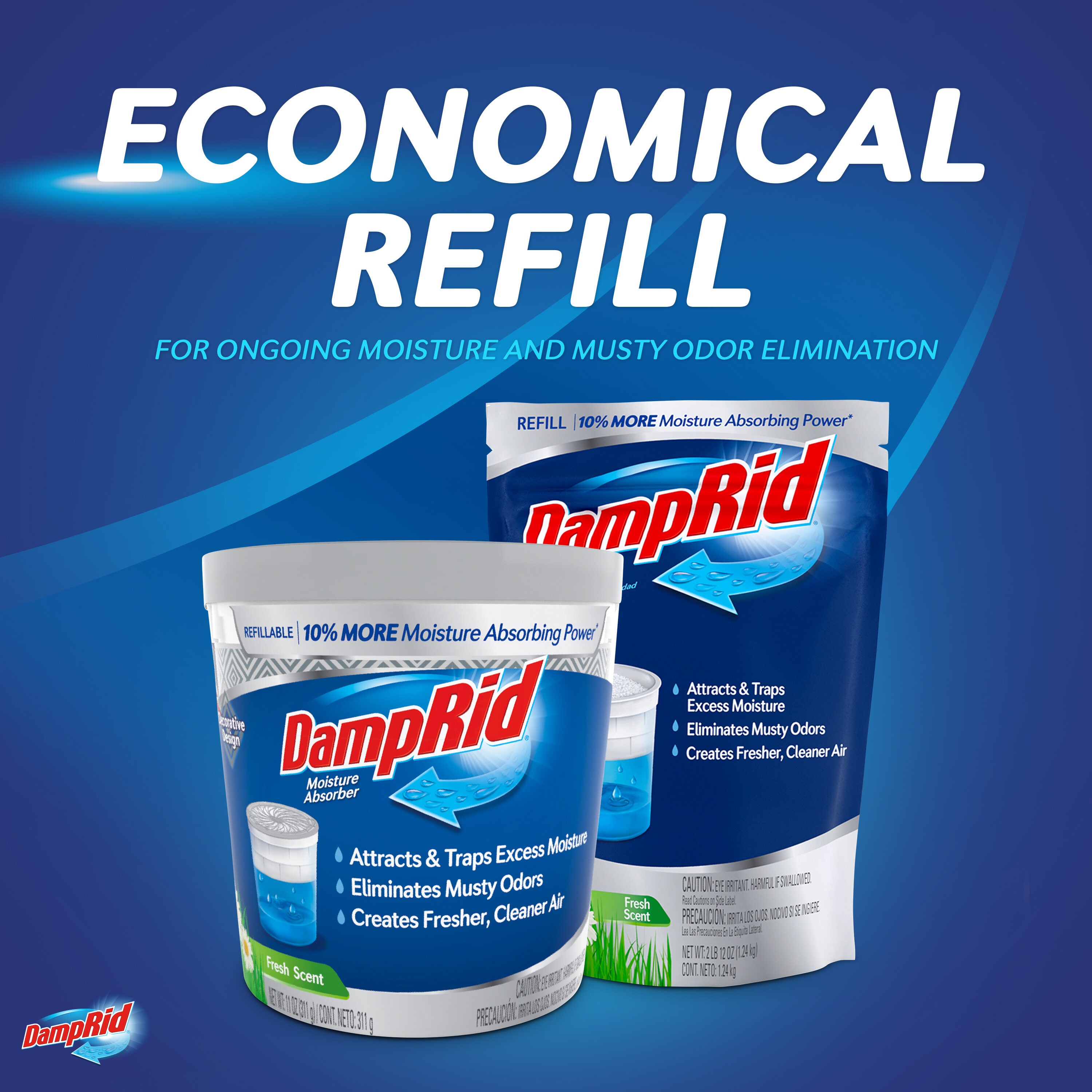 DampRid 44-oz Fresh Refill Moisture Absorber in the Moisture Absorbers  department at