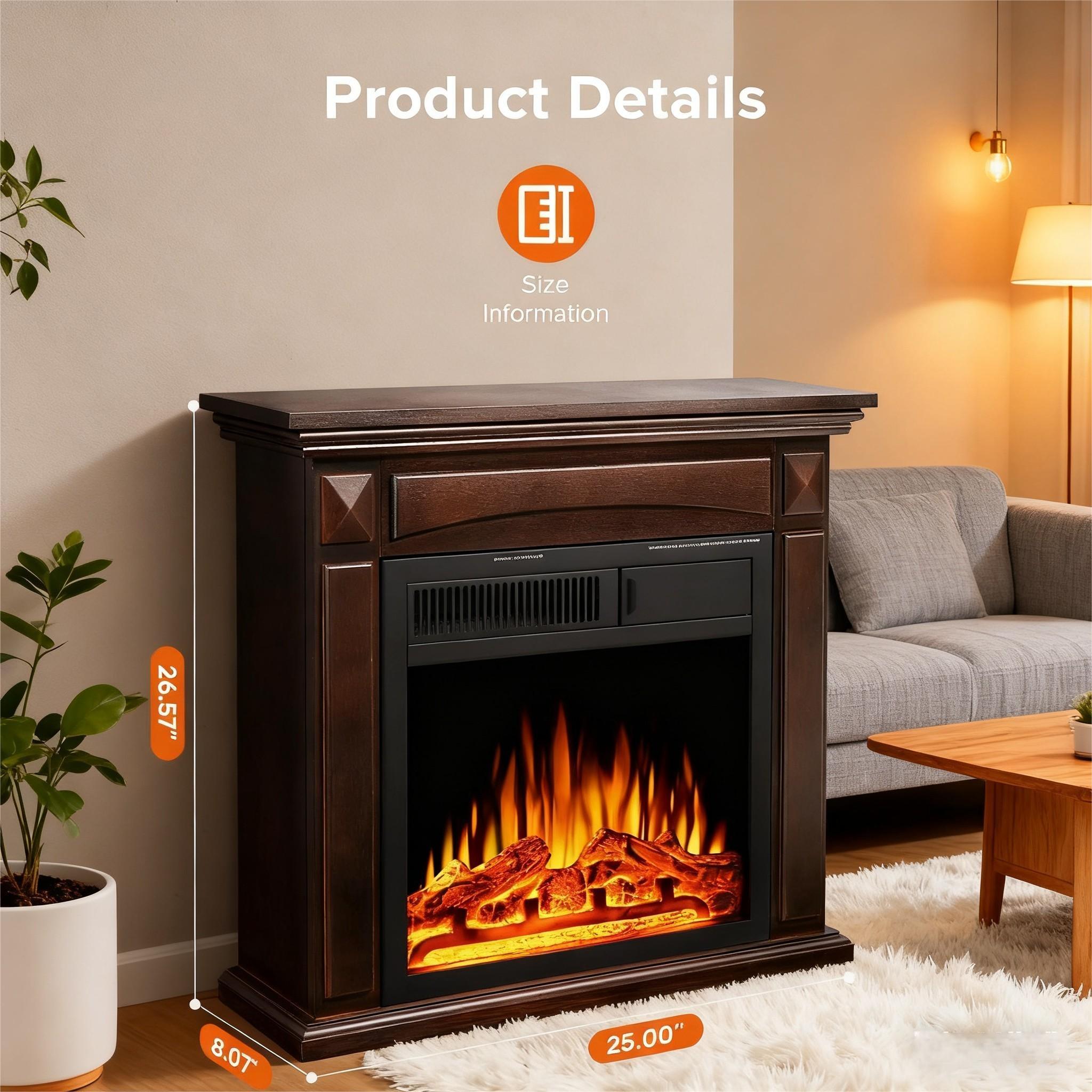 COWSAR LSRW-M1806BR Electric-Fireplaces - View #7
