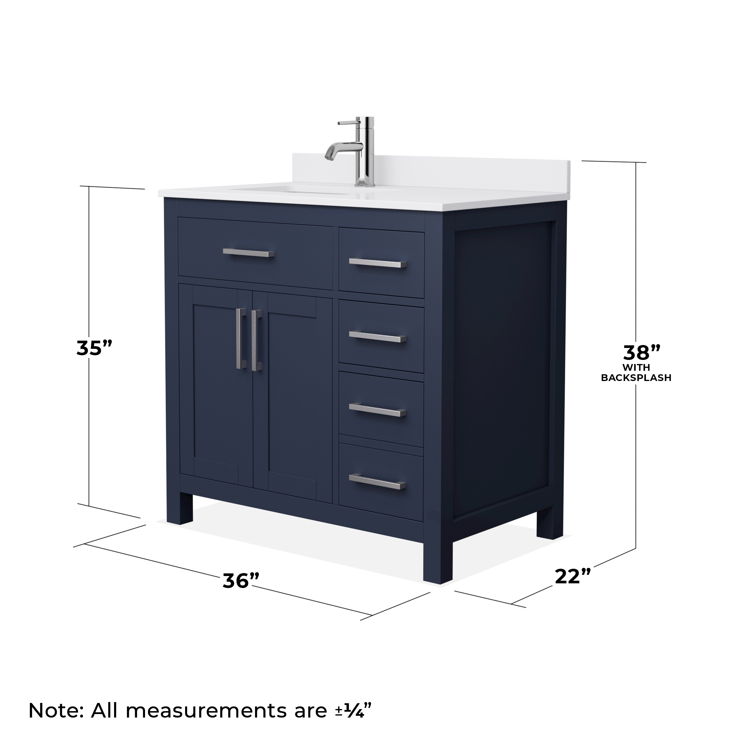 Wyndham Collection WCG242436SBNWCUNSMXX Bath-Vanity-Combo - View #5