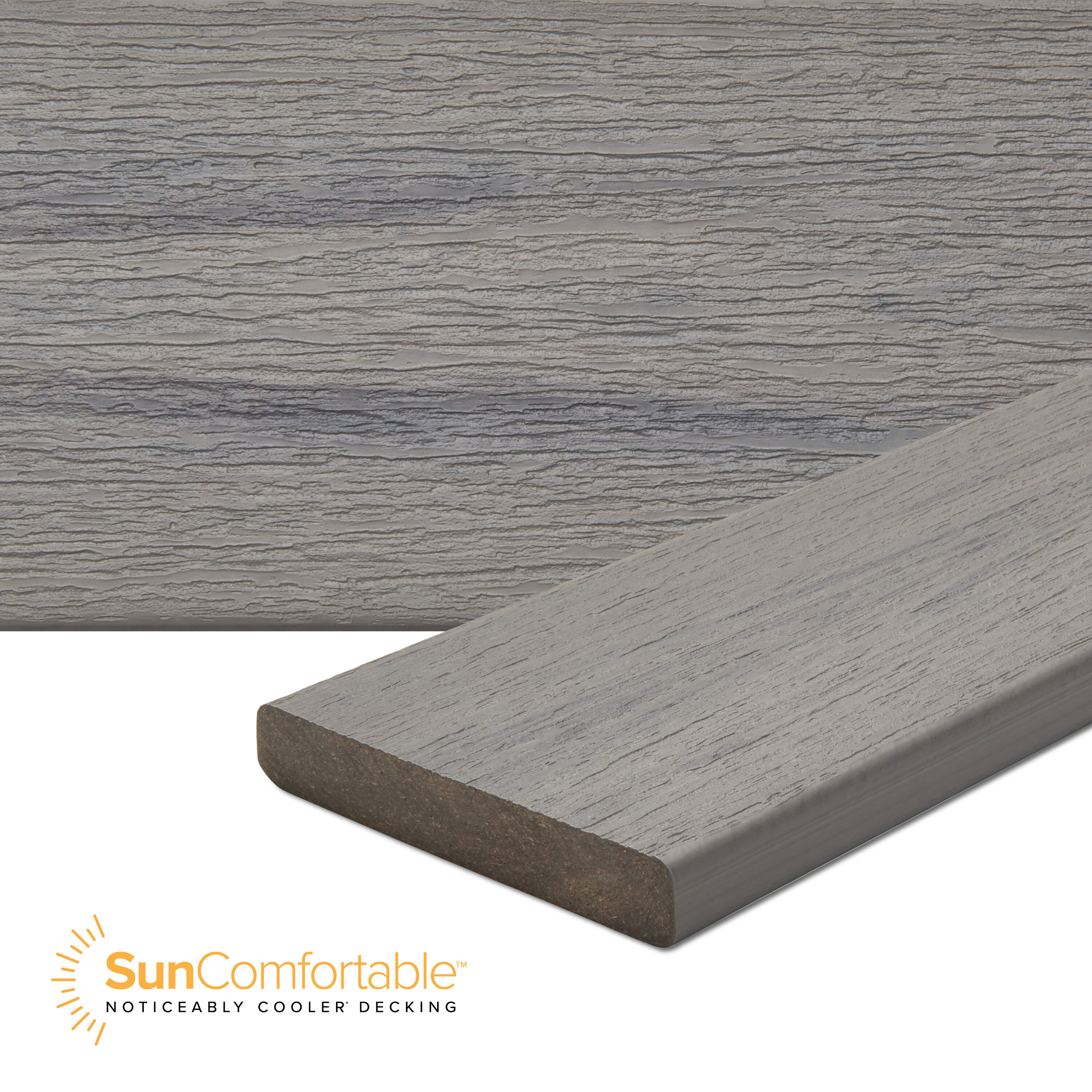 Trex MS010612S2S01 Select 1-in x 6-in x 12-ft Millstone Square Composite Deck board